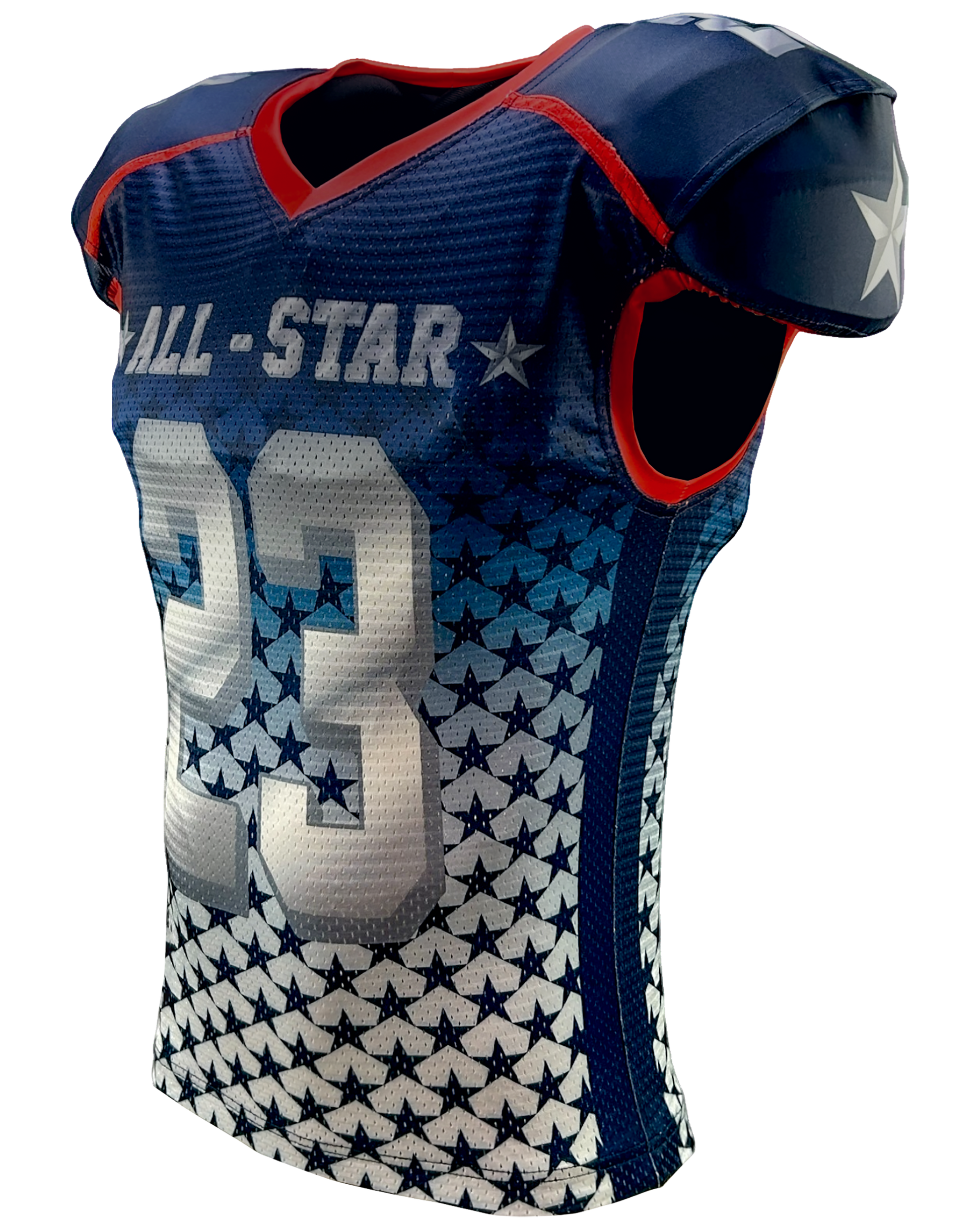 Rollout Waistcut Form Fit Stretch Mesh Jersey