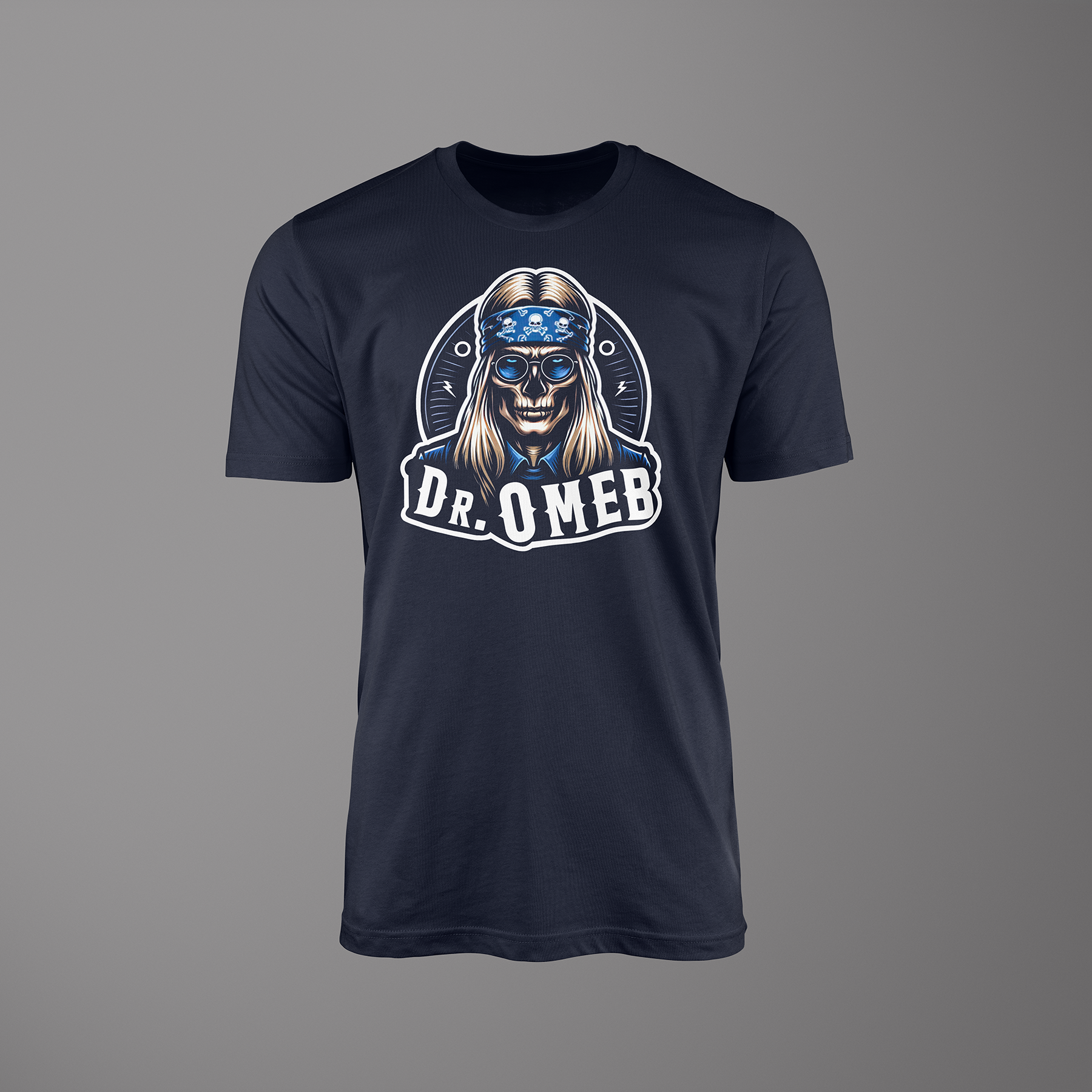Dr. OMEB Skull Bandana Tee