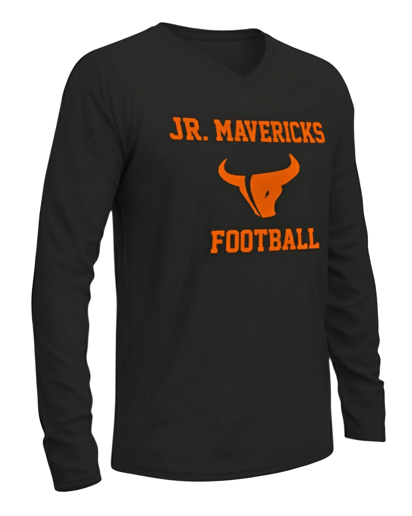 Dyed Long Sleeve V Neck Softball Tee
