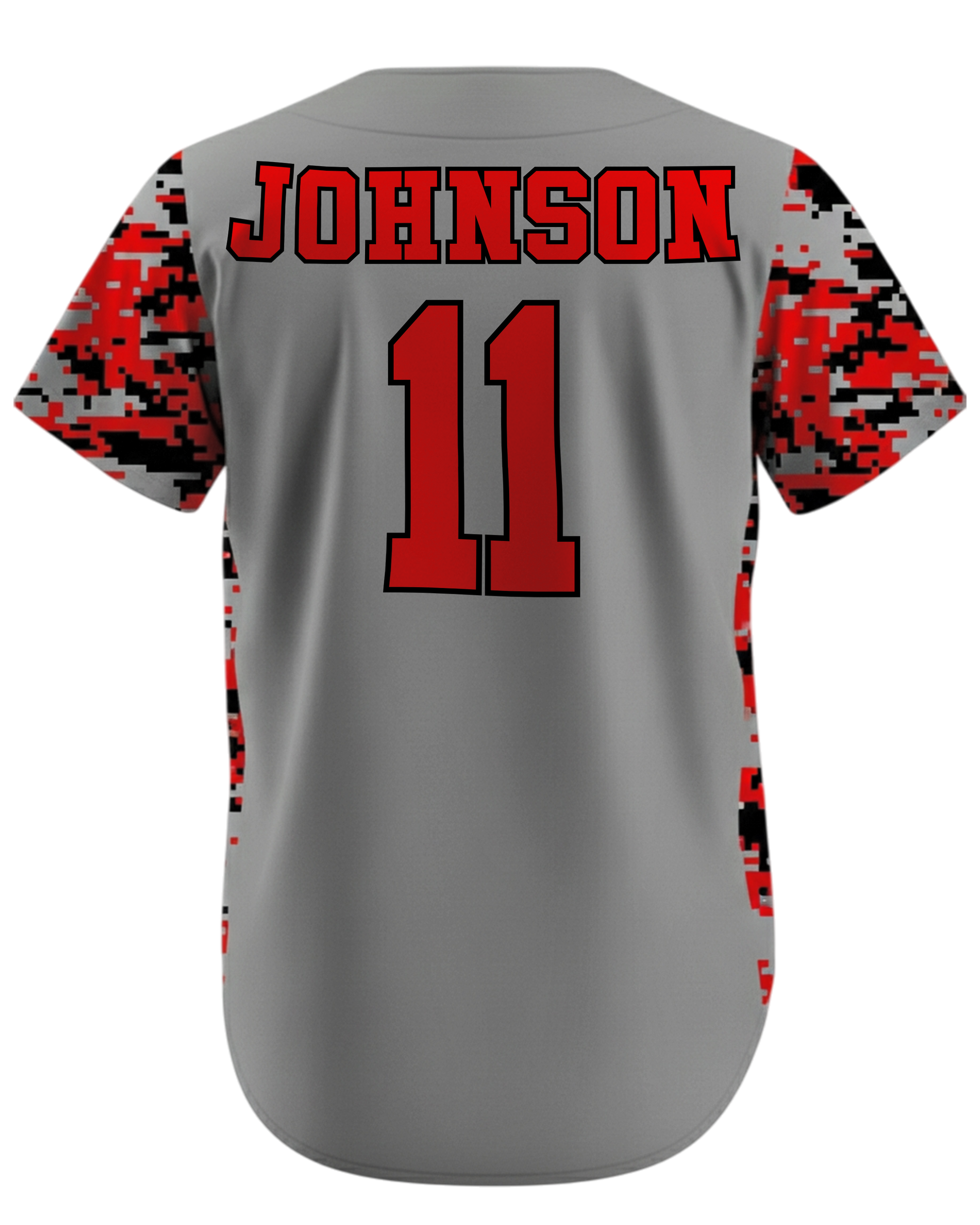 Short Sleeve Full Button Baseball Jersey