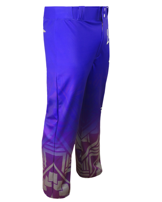 Full Sublimation Tapered Open-Bottom Baseball Pants
