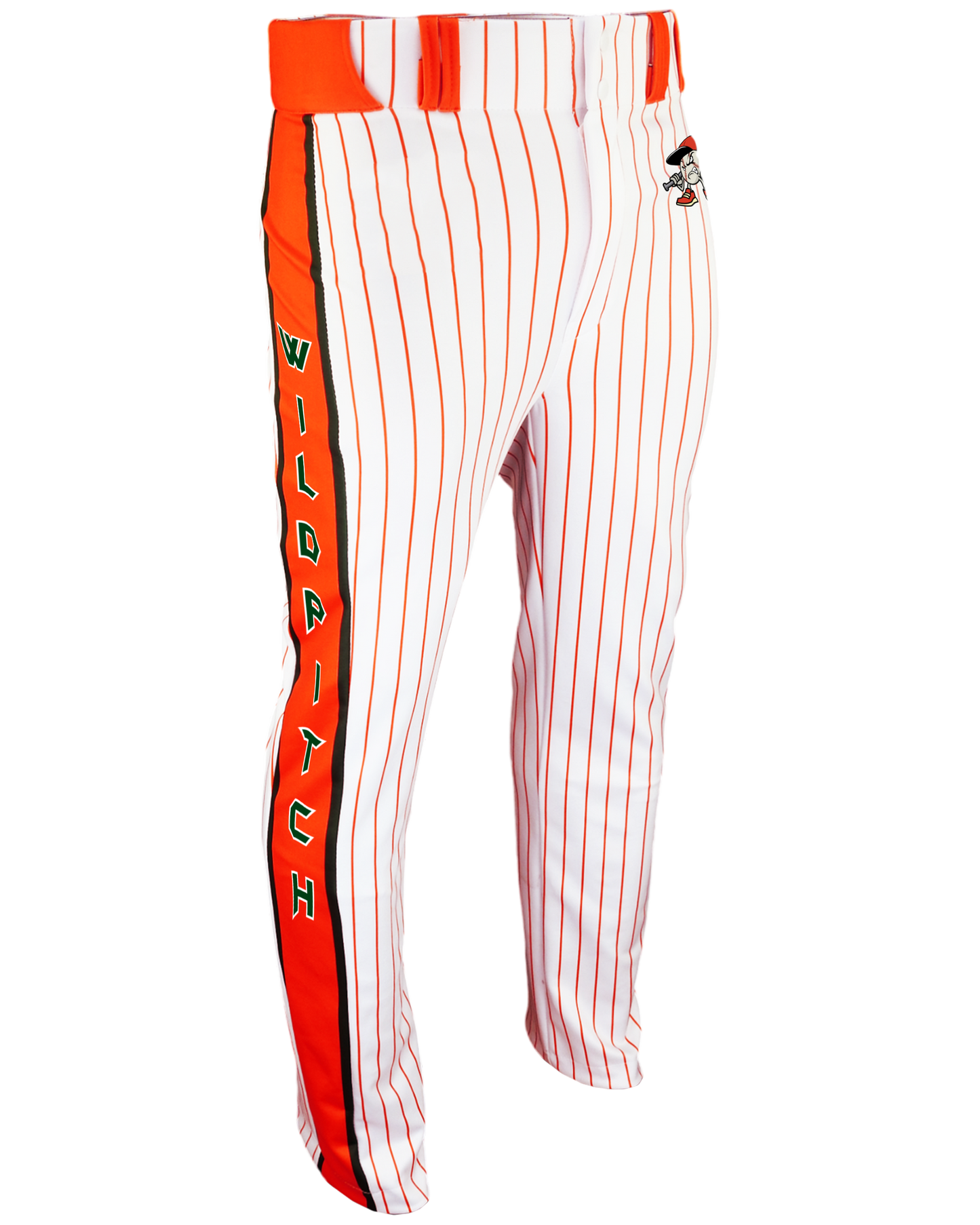 Full Sublimation Tapered Open-Bottom Baseball Pants w/ Sublimated Side Panel