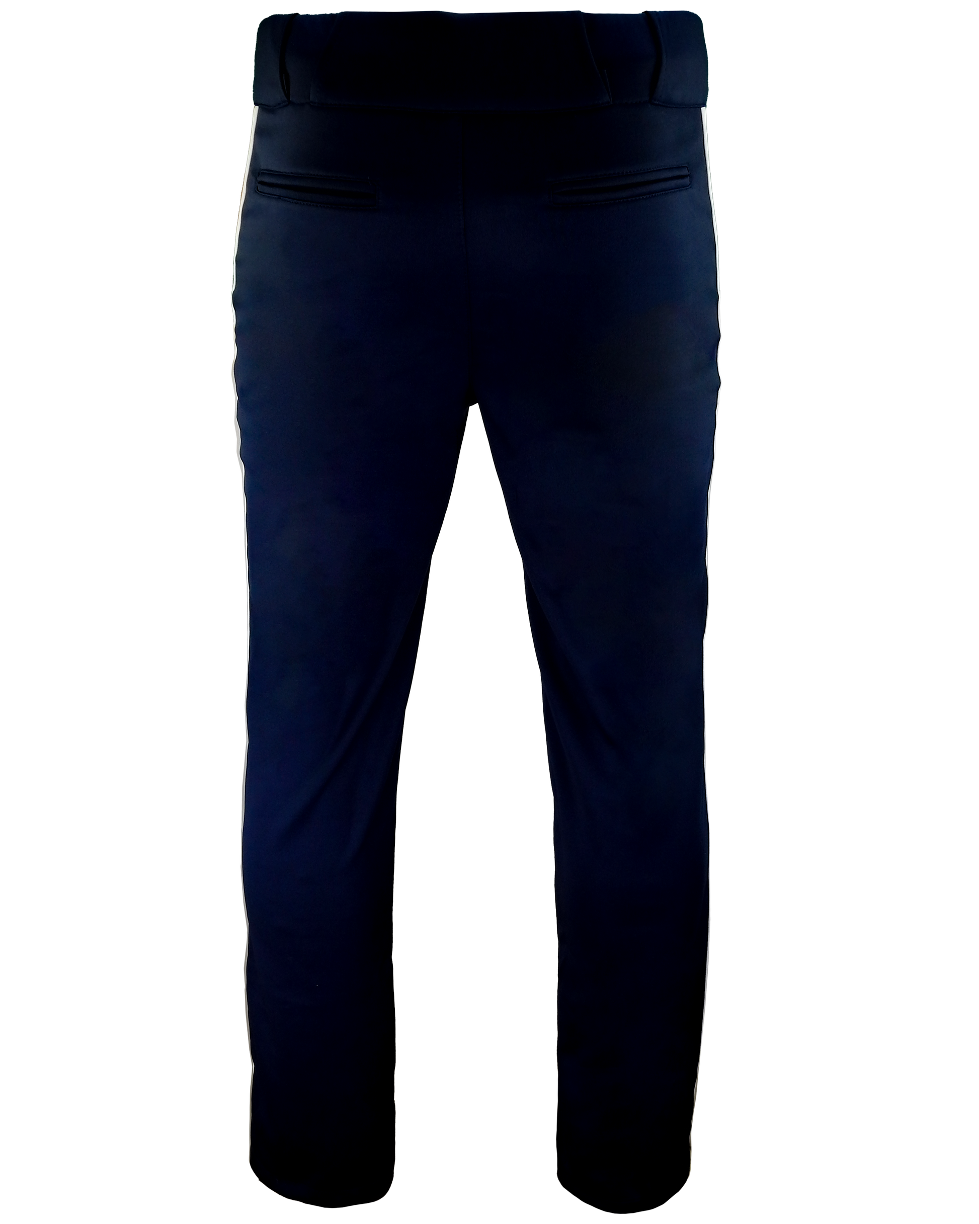Dyed Tapered Open-Bottom Baseball Pants w/ Braiding