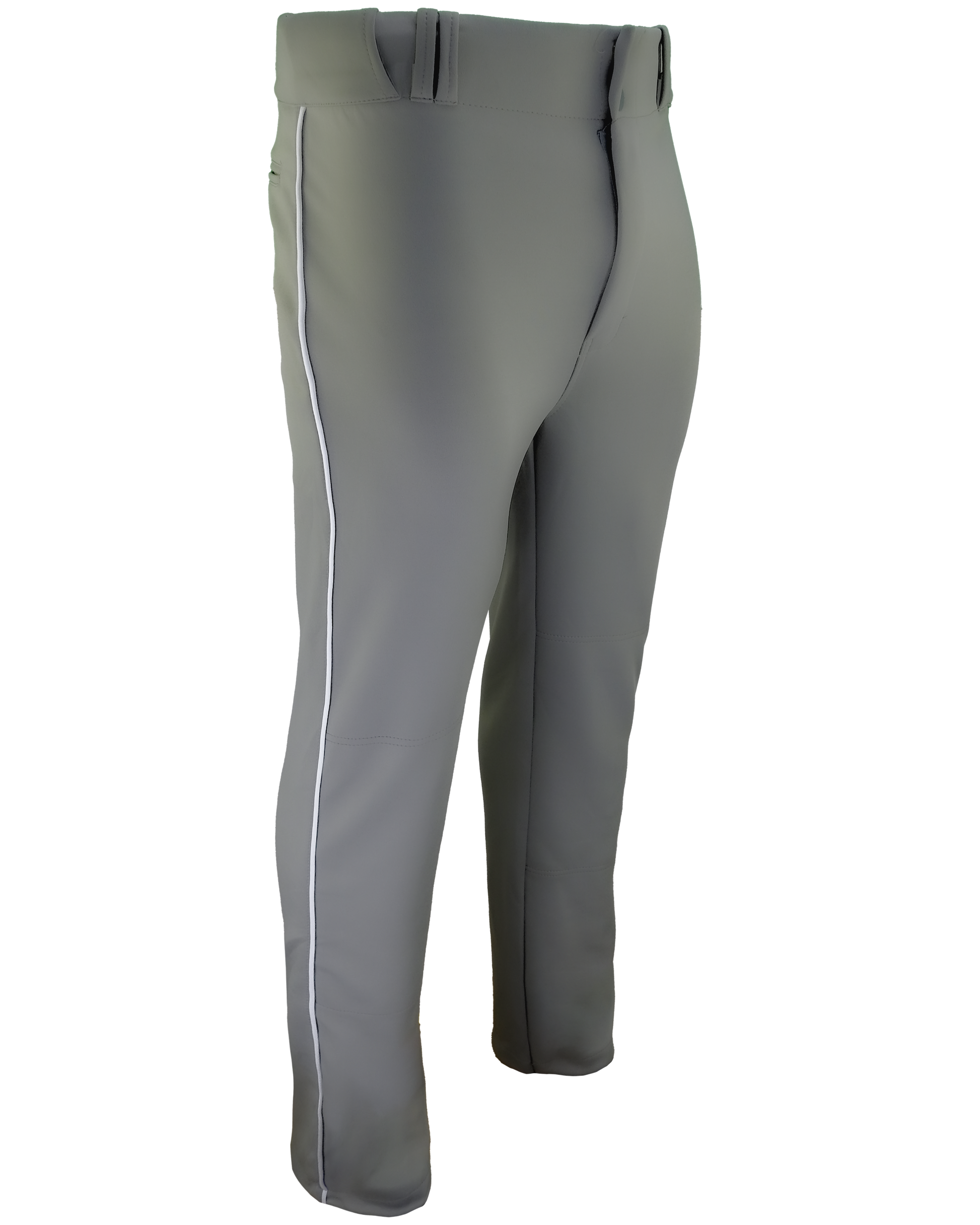 Dyed Tapered Open-Bottom Baseball Pants w/ Piping
