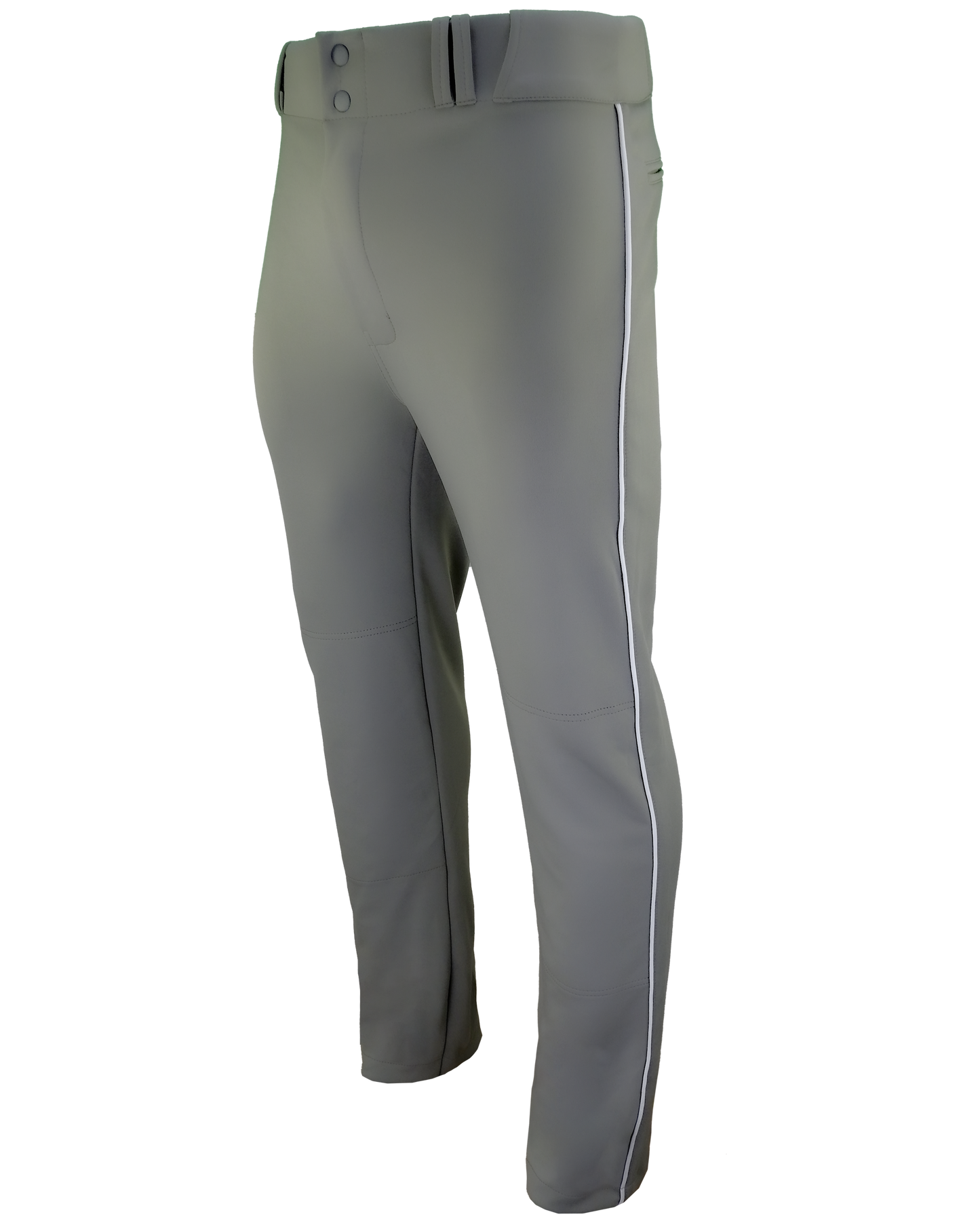 Dyed Tapered Open-Bottom Baseball Pants w/ Piping