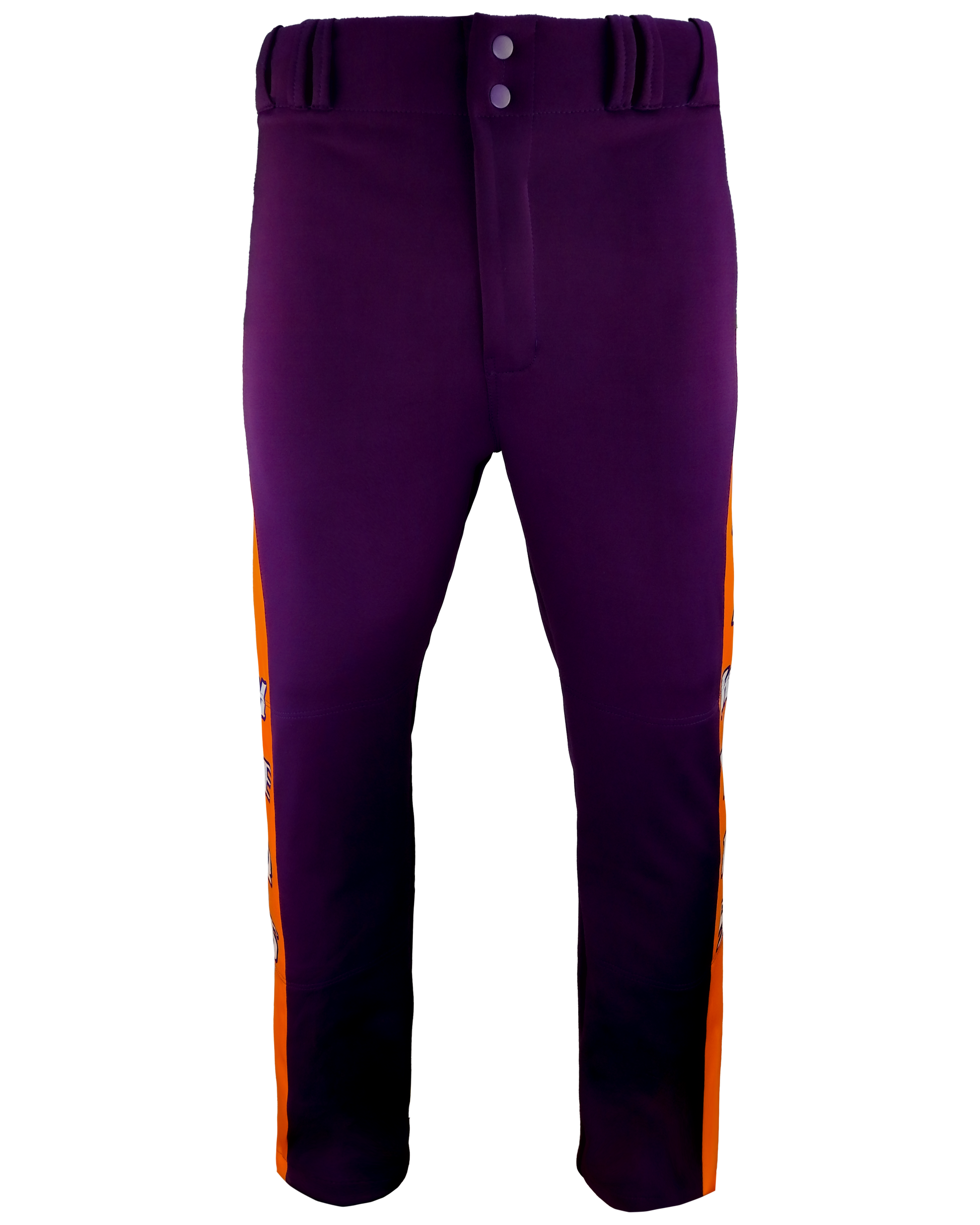Dyed Tapered Open-Bottom Baseball Pants w/ Sublimated Side Panels