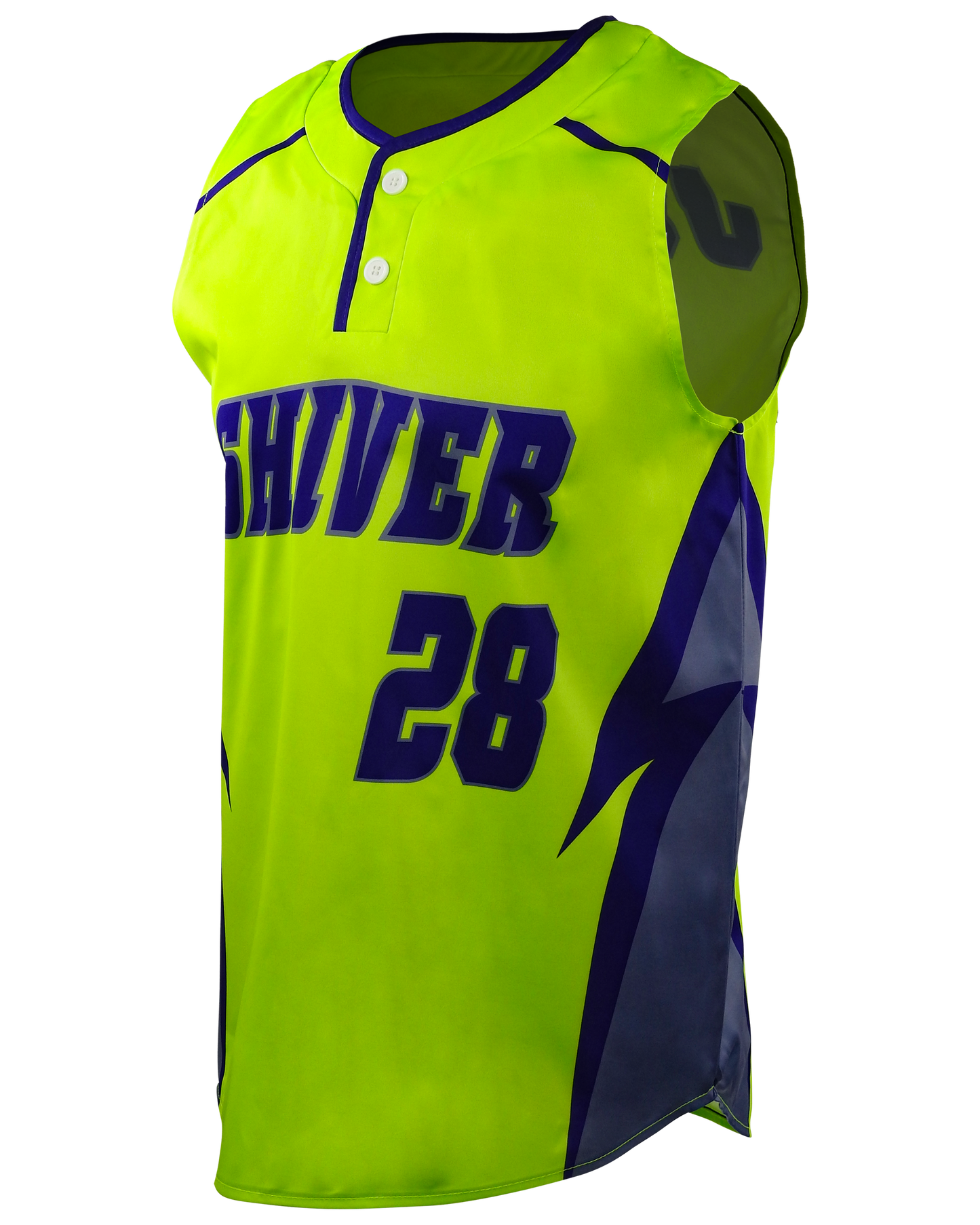 2-Button Sleeveless Baseball Jersey