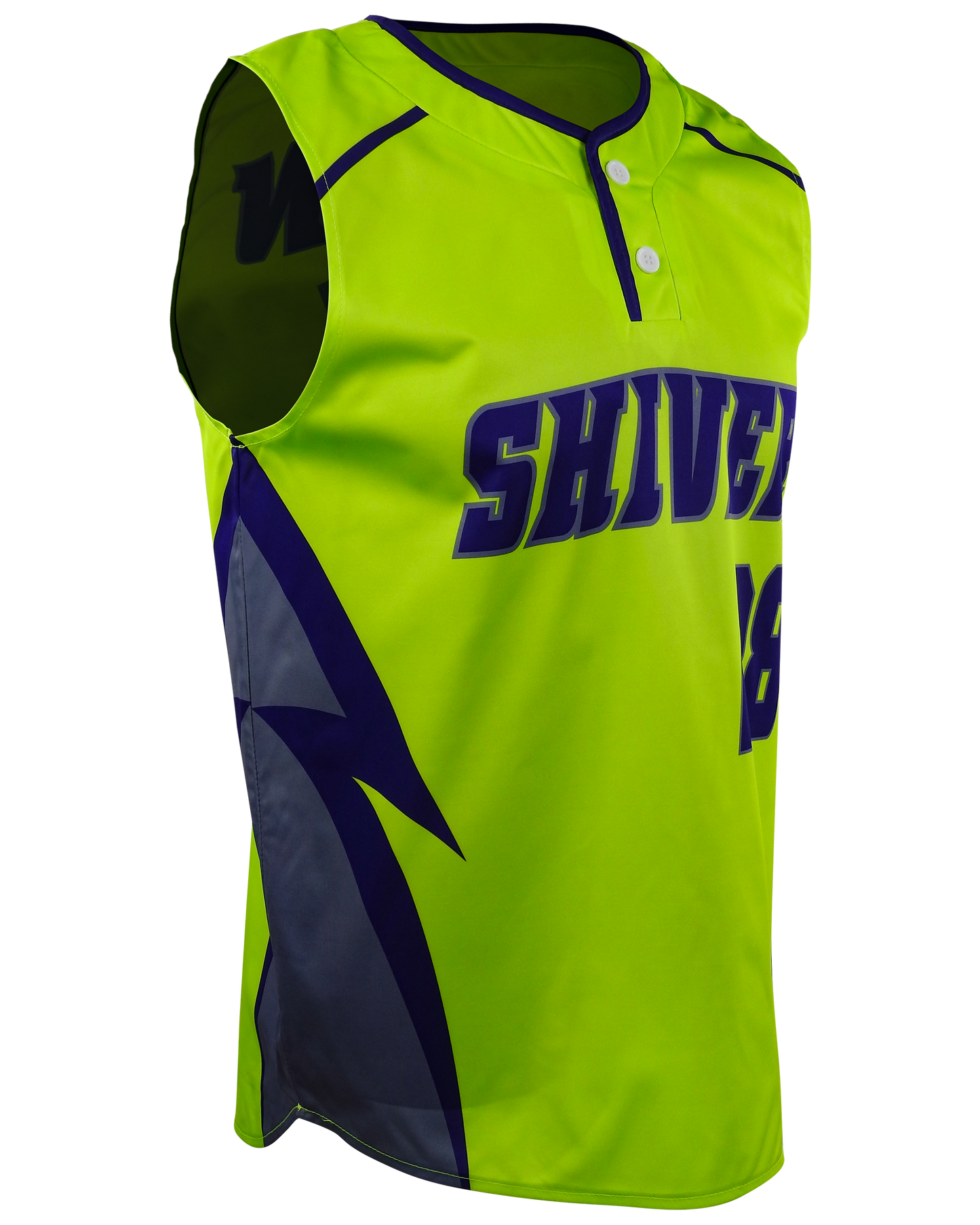 2-Button Sleeveless Baseball Jersey