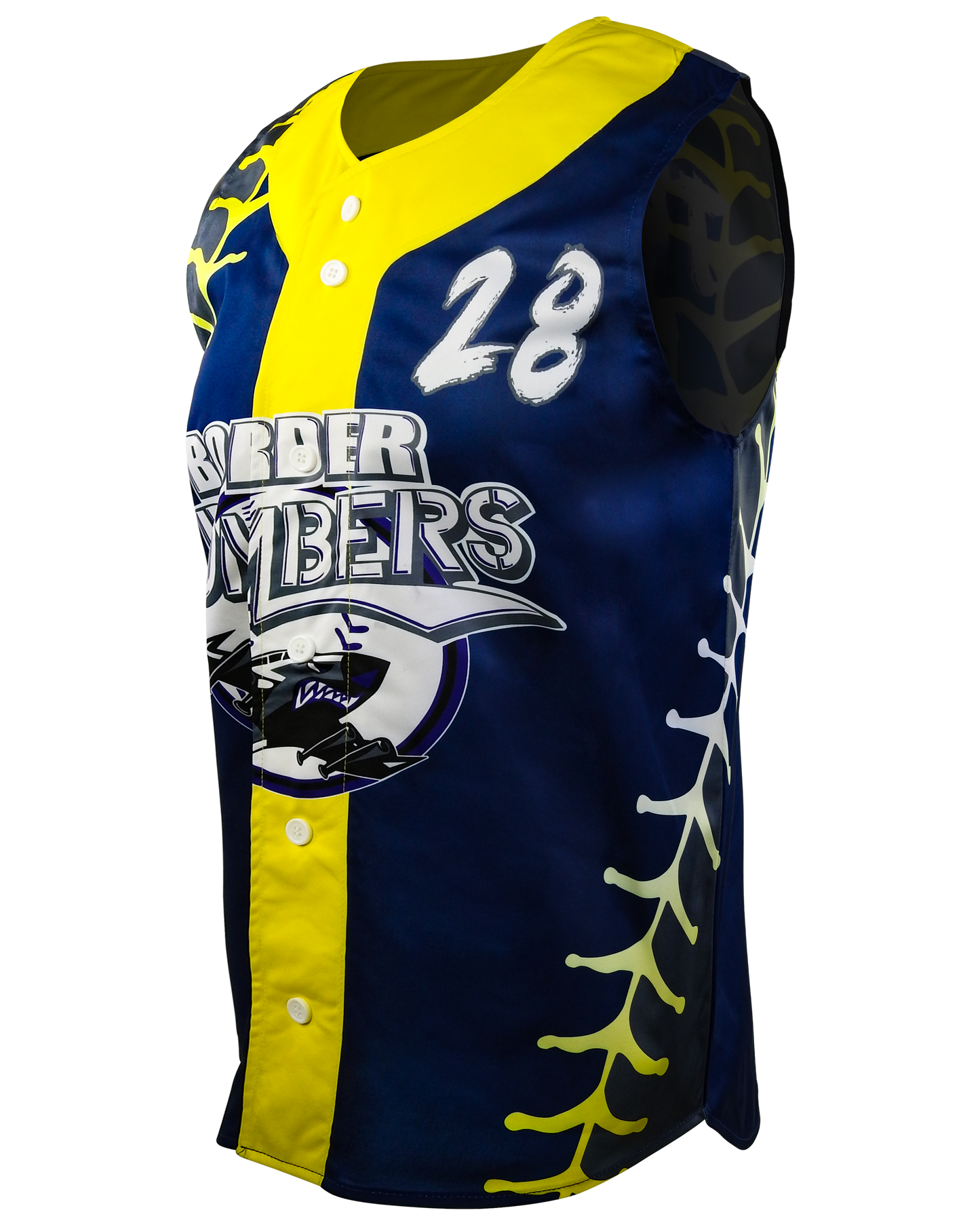 Full Button Sleeveless Baseball Jersey