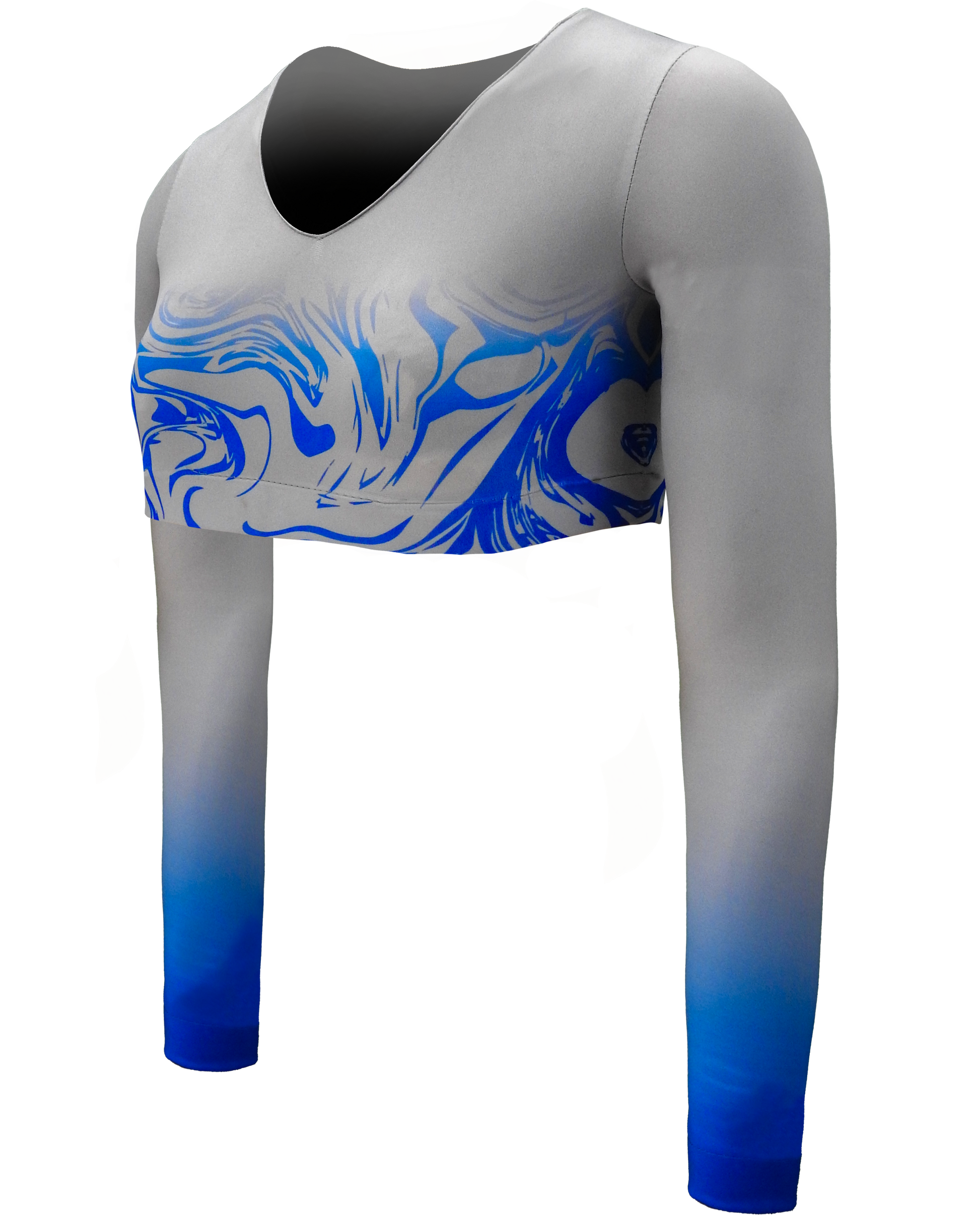 Full Sublimation Long Sleeve Cheer Crop Top