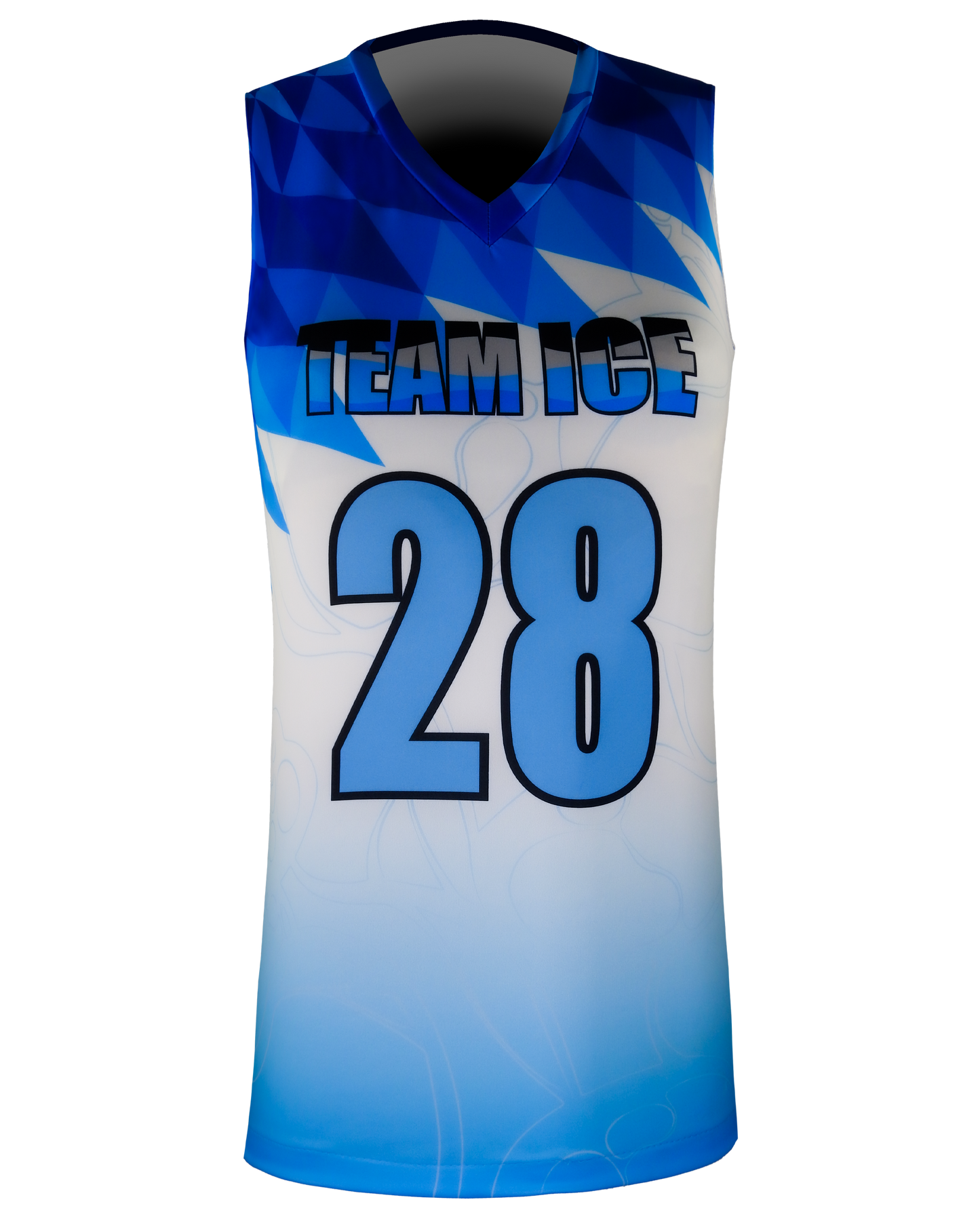 Sleeveless V Neck Compression Tee