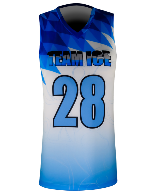Sleeveless V Neck Compression Tee
