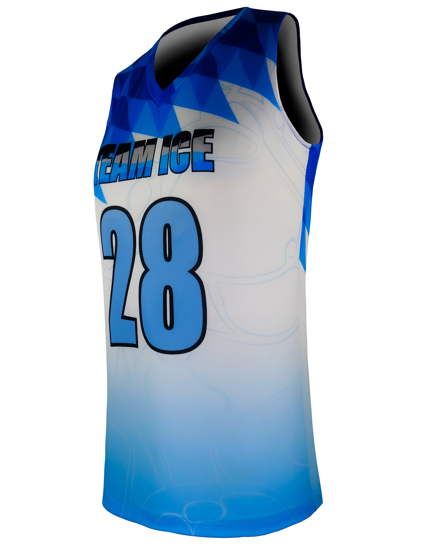 Sleeveless V Neck Compression Tee