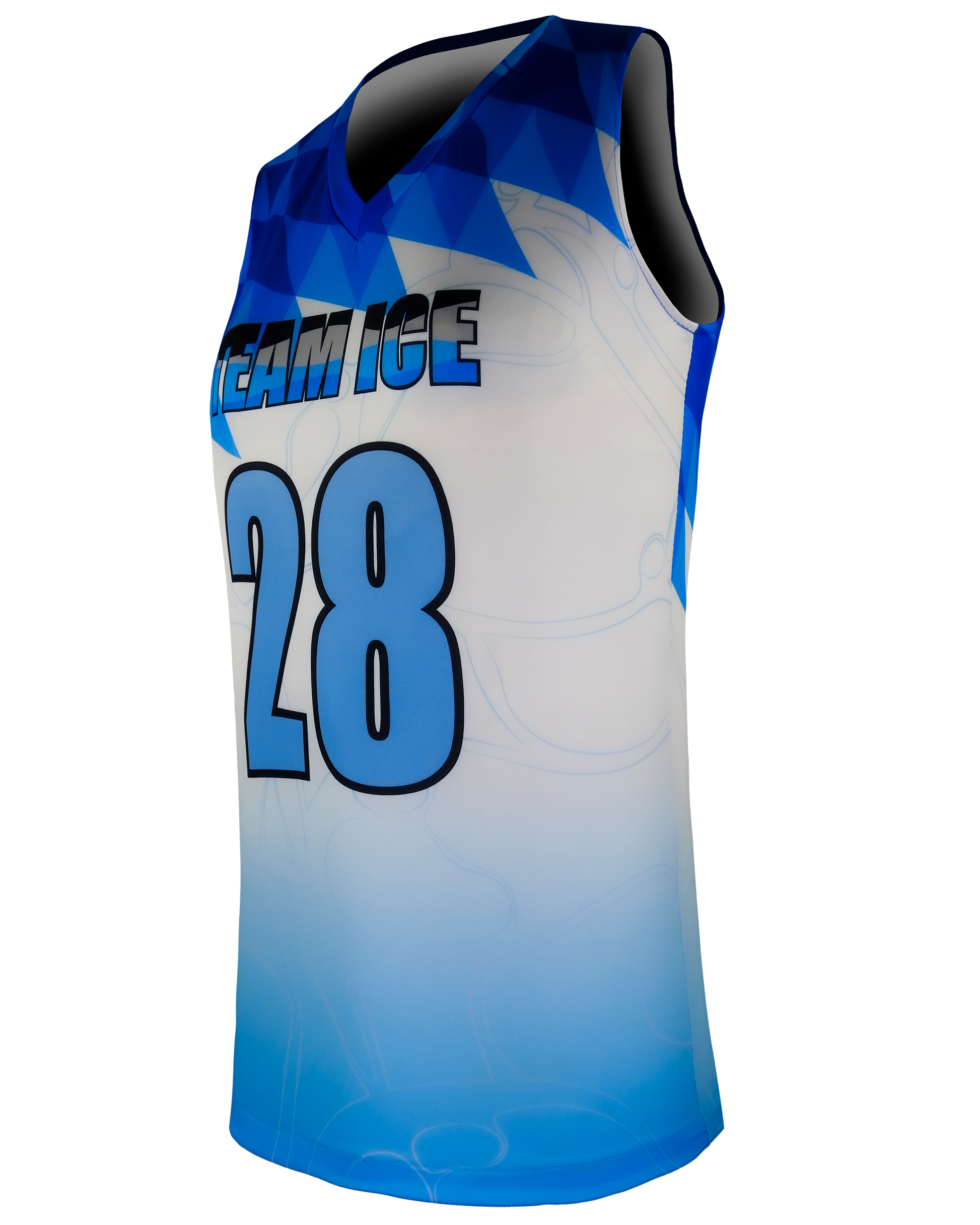 Sleeveless V Neck Compression Tee