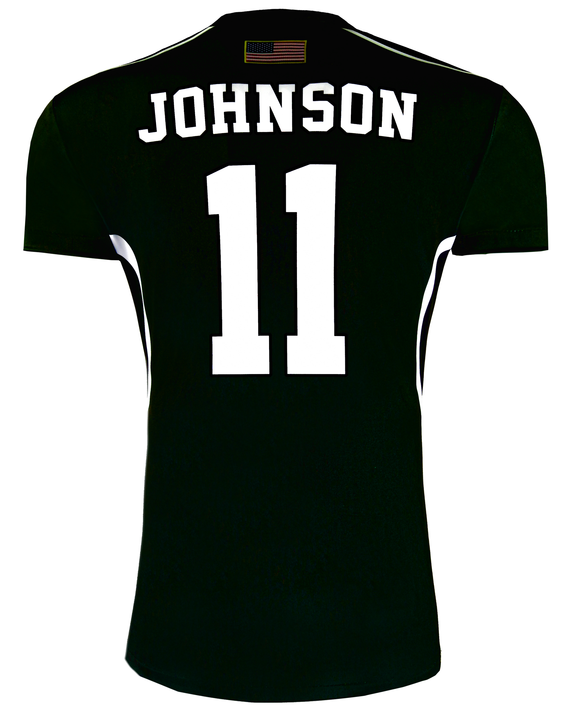 Dyed Short Sleeve V Neck Football Tee