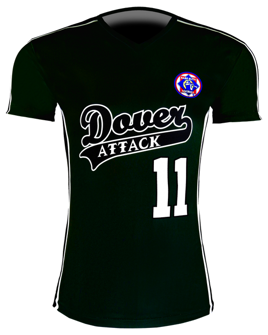 Short Sleeve V Neck Football Tee