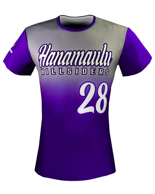 Dyed Short Sleeve Crew Neck Football Tee