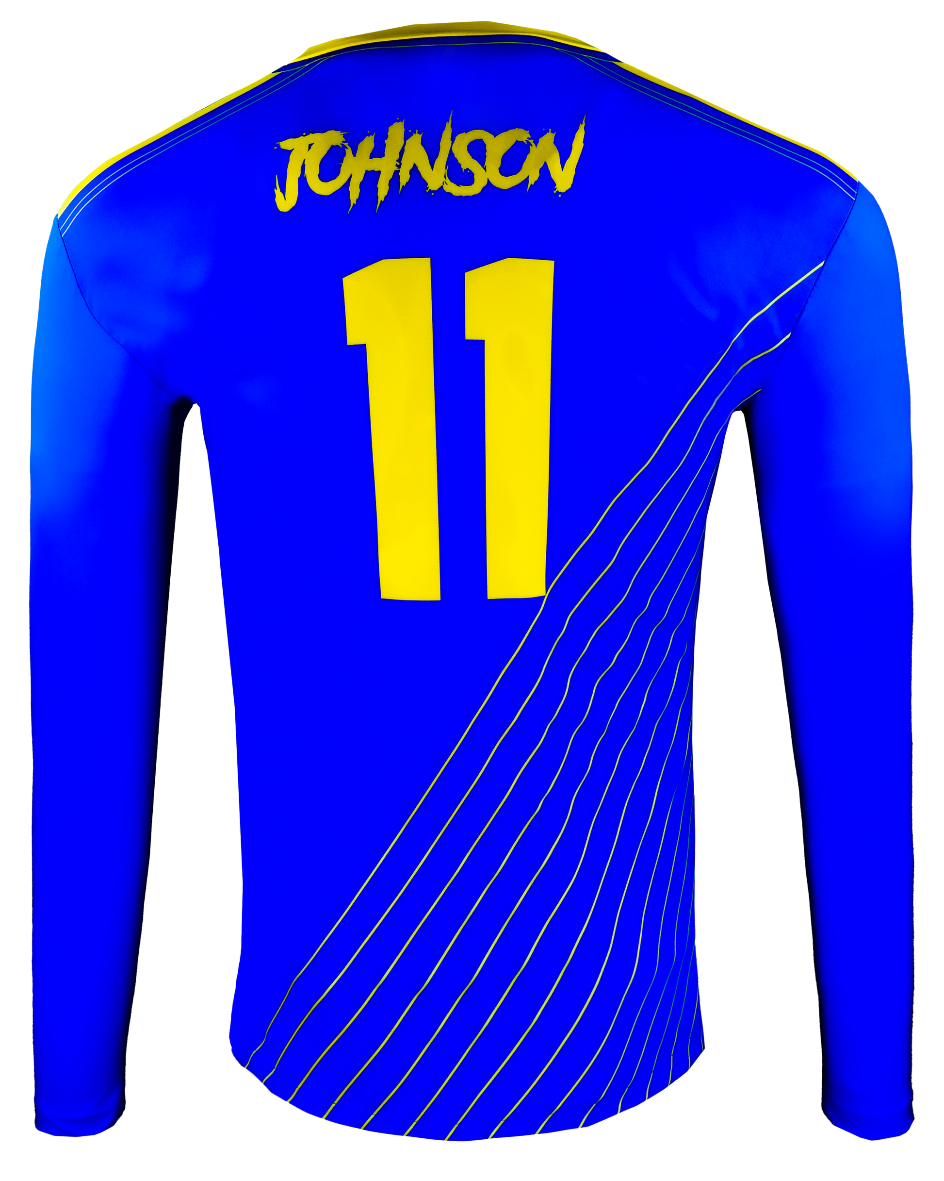 Dyed Long Sleeve V Neck Football Tee