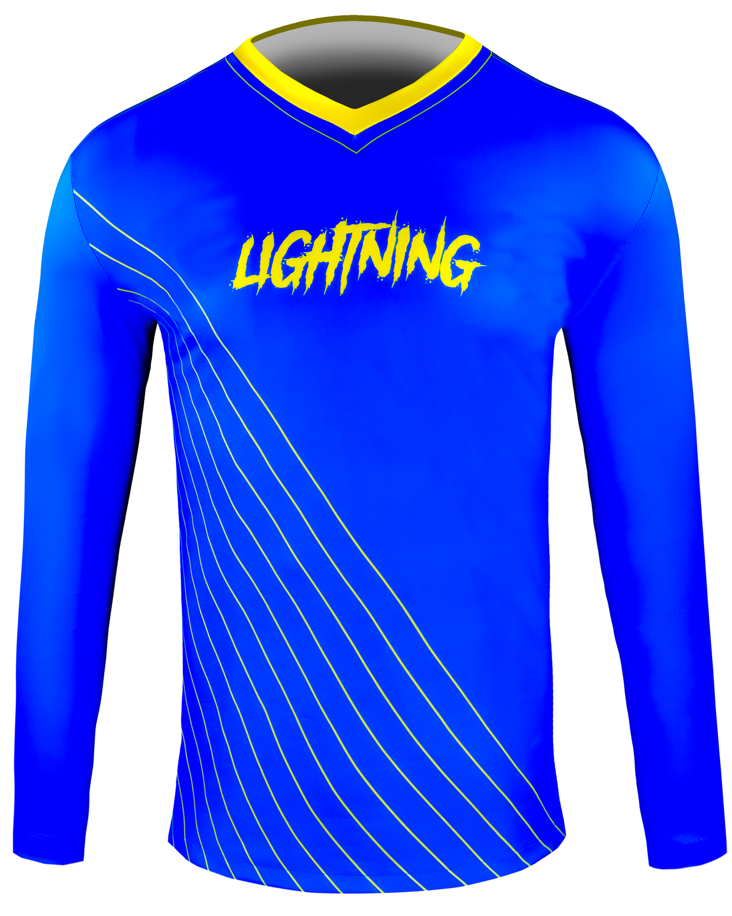 Dyed Long Sleeve V Neck Football Tee
