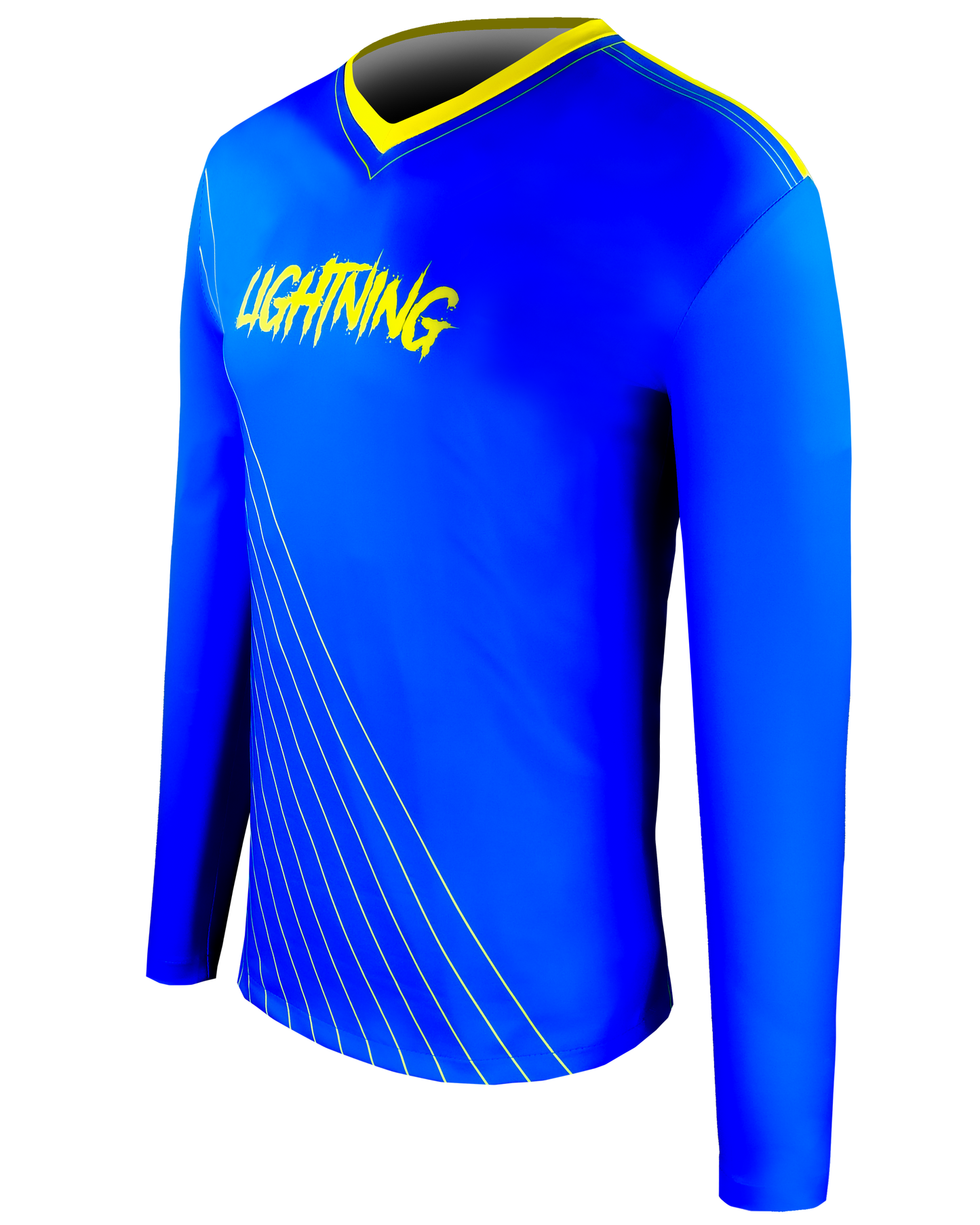 Long Sleeve V Neck Football Tee