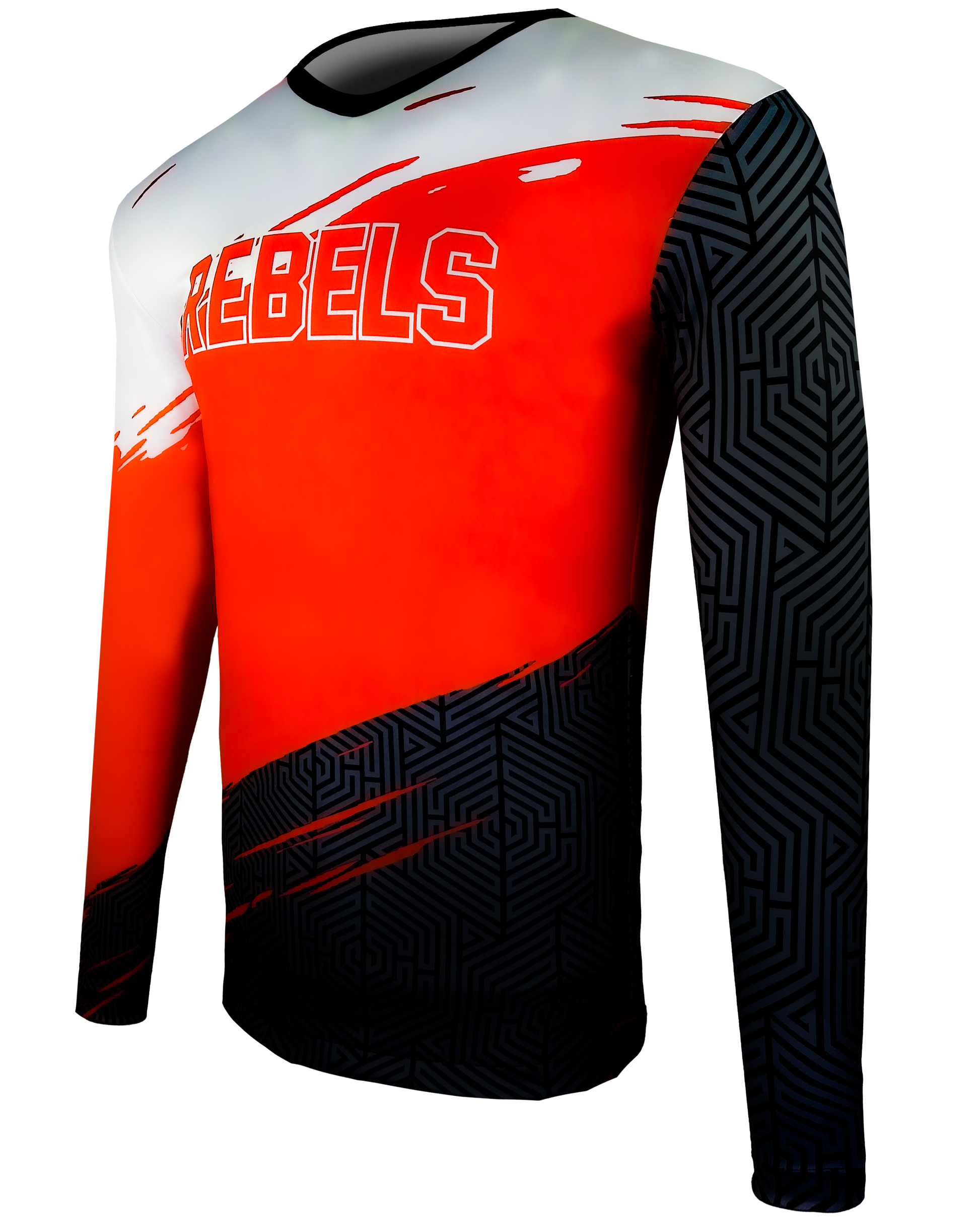 Long Sleeve Crew Neck Football Tee