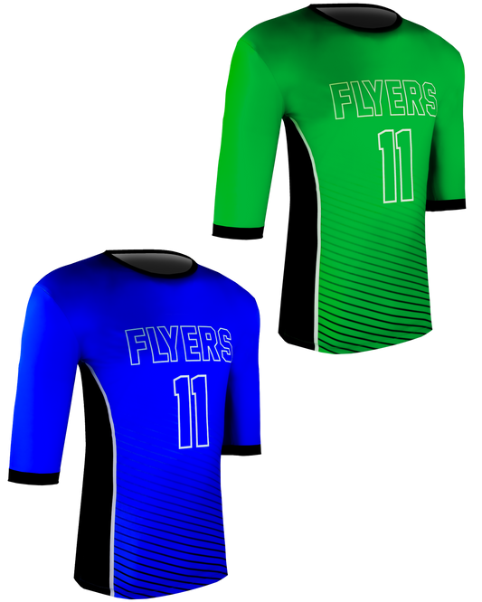 Half Sleeve Single Ply Reversible Crew Neck Compression Shirt