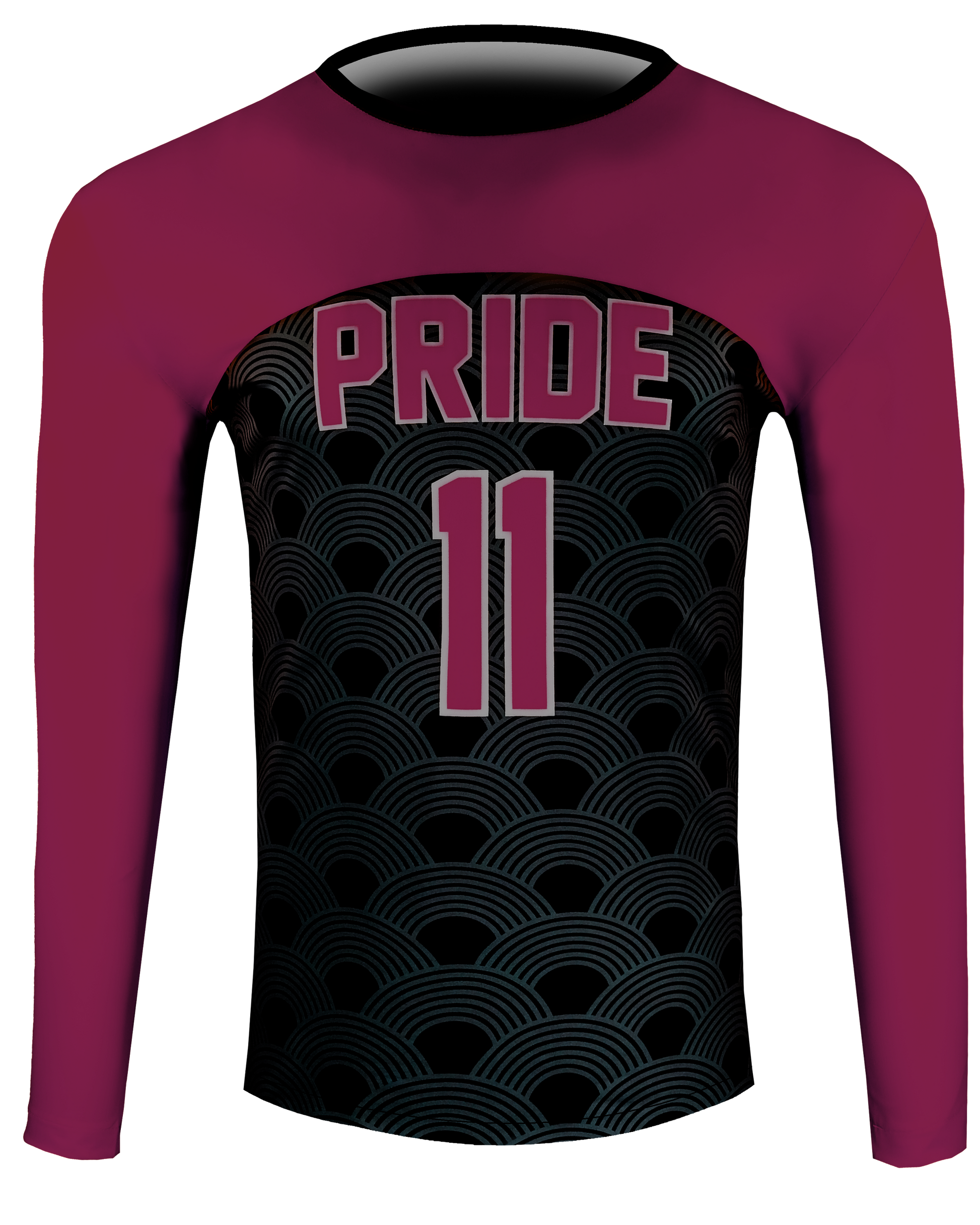 Long Sleeve Single Ply Reversible Crew Neck Compression Shirt