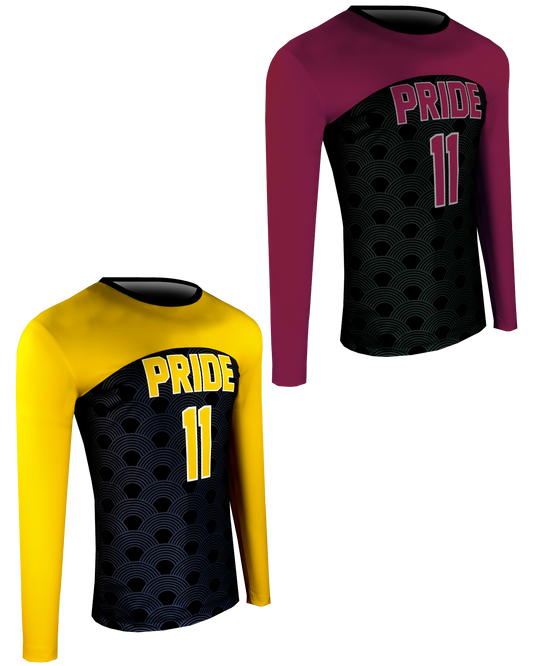 Long Sleeve Single Ply Reversible Crew Neck Compression Shirt