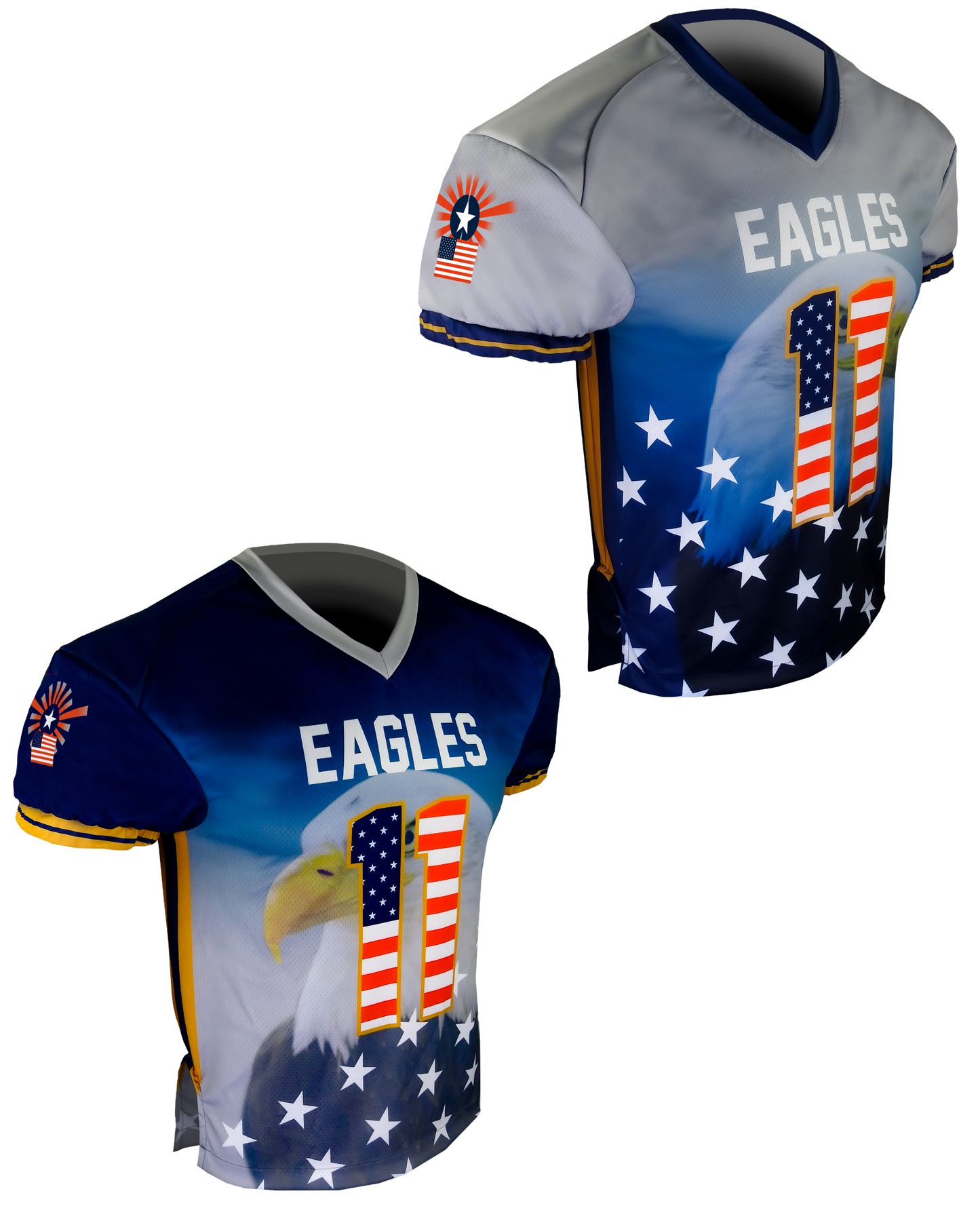 Handoff Garter Sleeve Reversible Flag Football Jersey