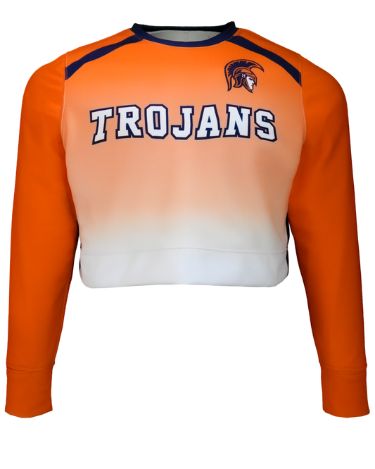 Heavy Performance Fleece Crew Neck Crop Top