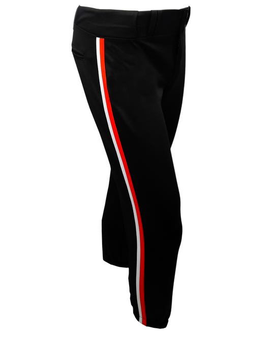 Dyed Tapered Lowrise Softball Pants w/ Braiding