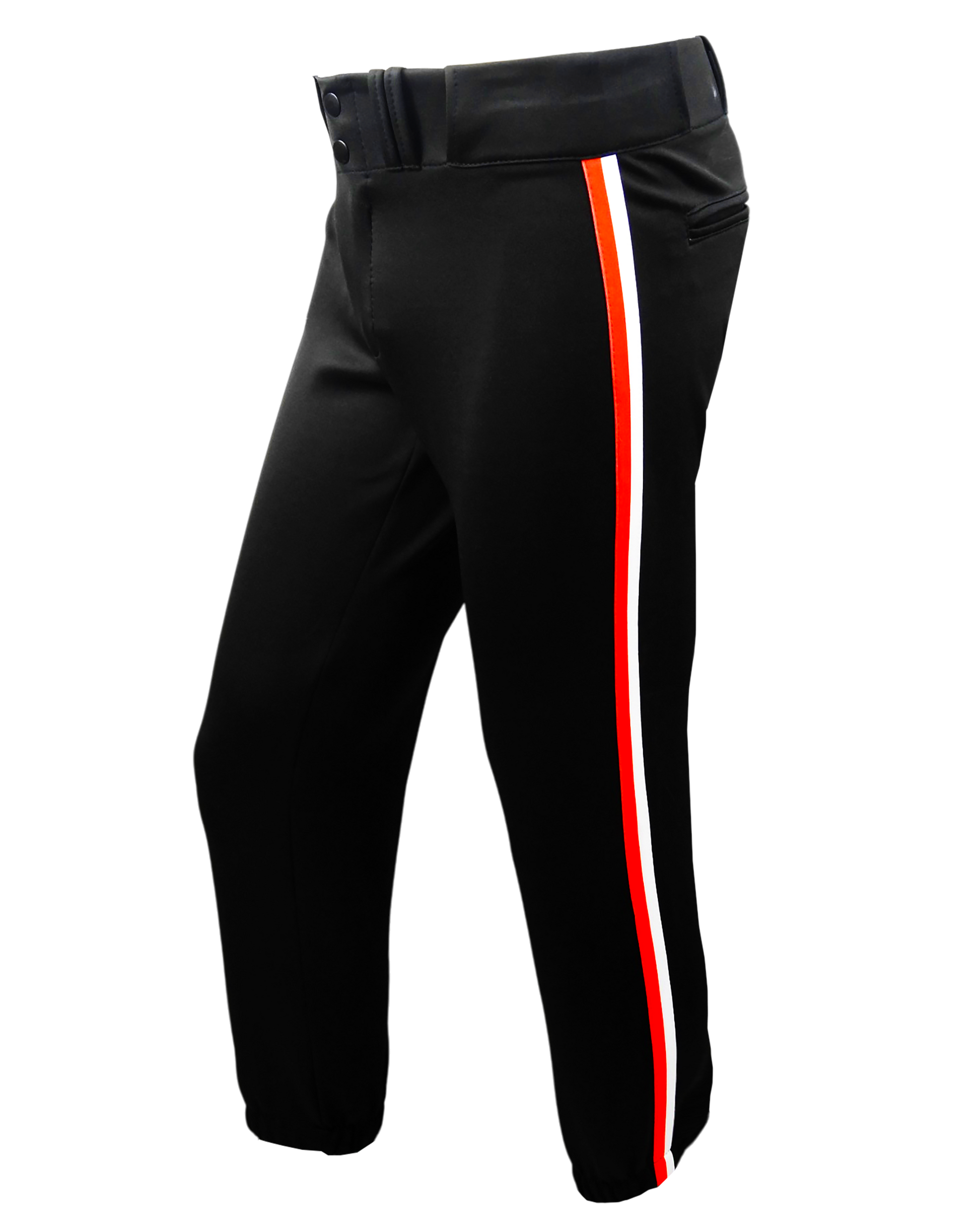 Dyed Tapered Lowrise Softball Pants w/ Braiding