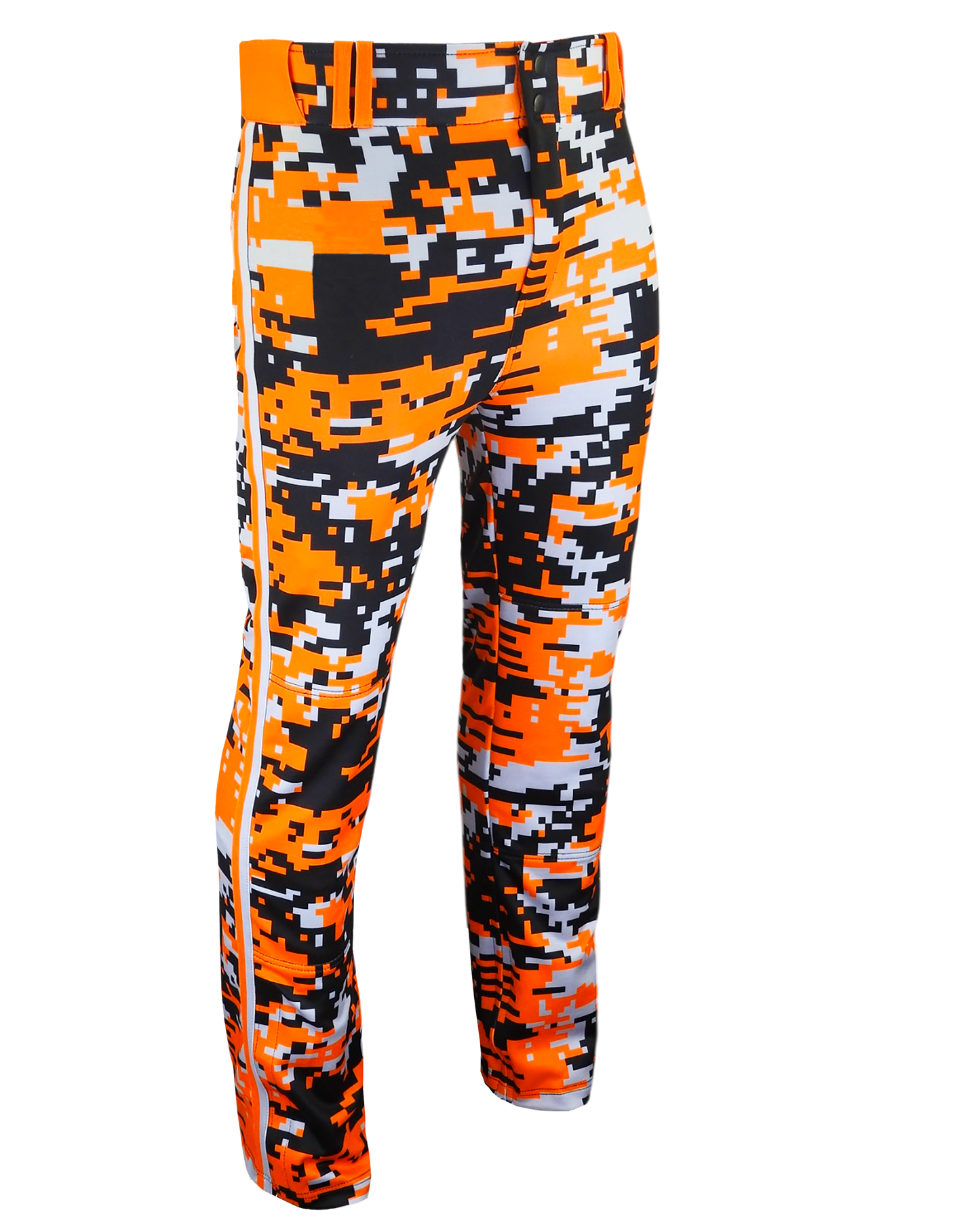 Full Sublimation Tapered Open-Bottom Baseball Pants w/ Braiding
