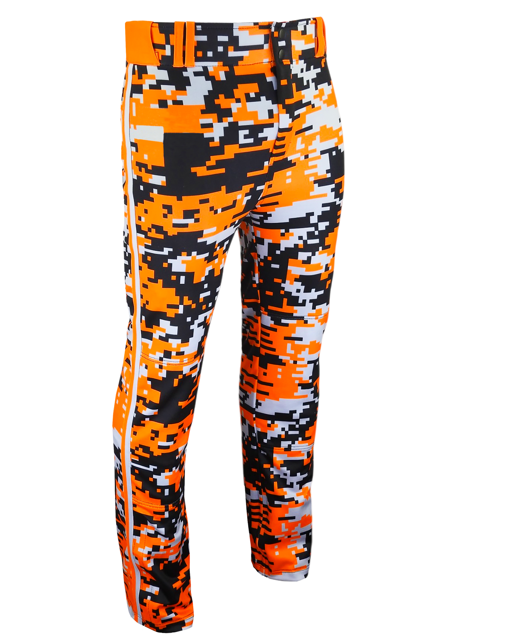 Full Sublimation Tapered Open-Bottom Baseball Pants w/ Braiding