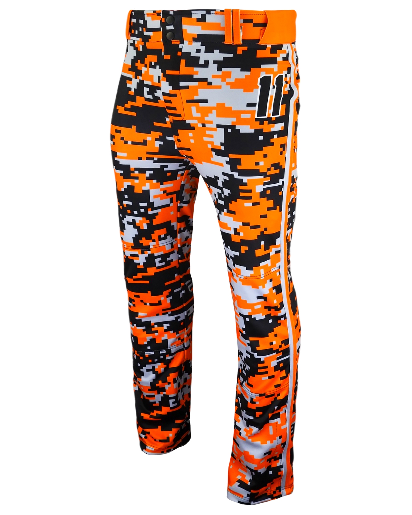 Full Sublimation Tapered Open-Bottom Baseball Pants w/ Braiding