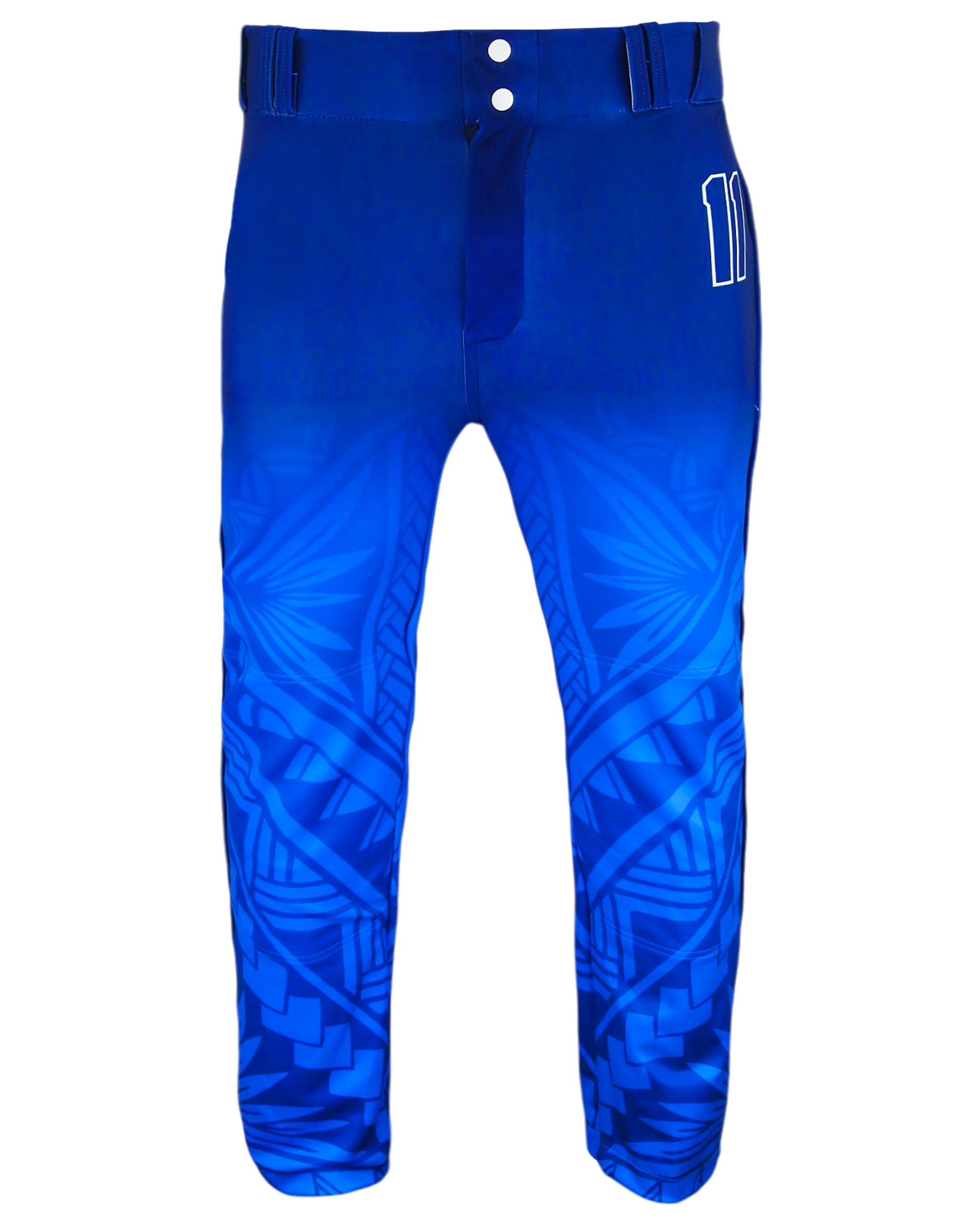 Full Sublimation Tapered Open-Bottom Baseball Pants w/ Piping