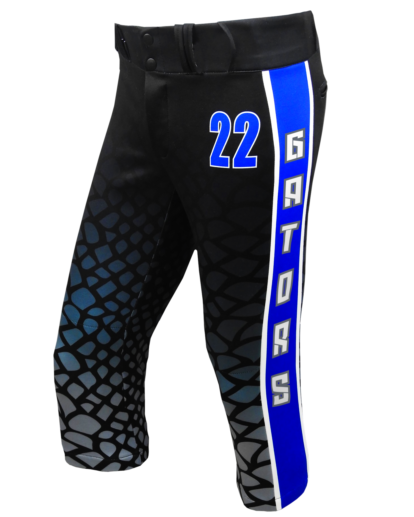 Full Sublimation Tapered Knicker Softball Pants w/ Sublimated Side Panels