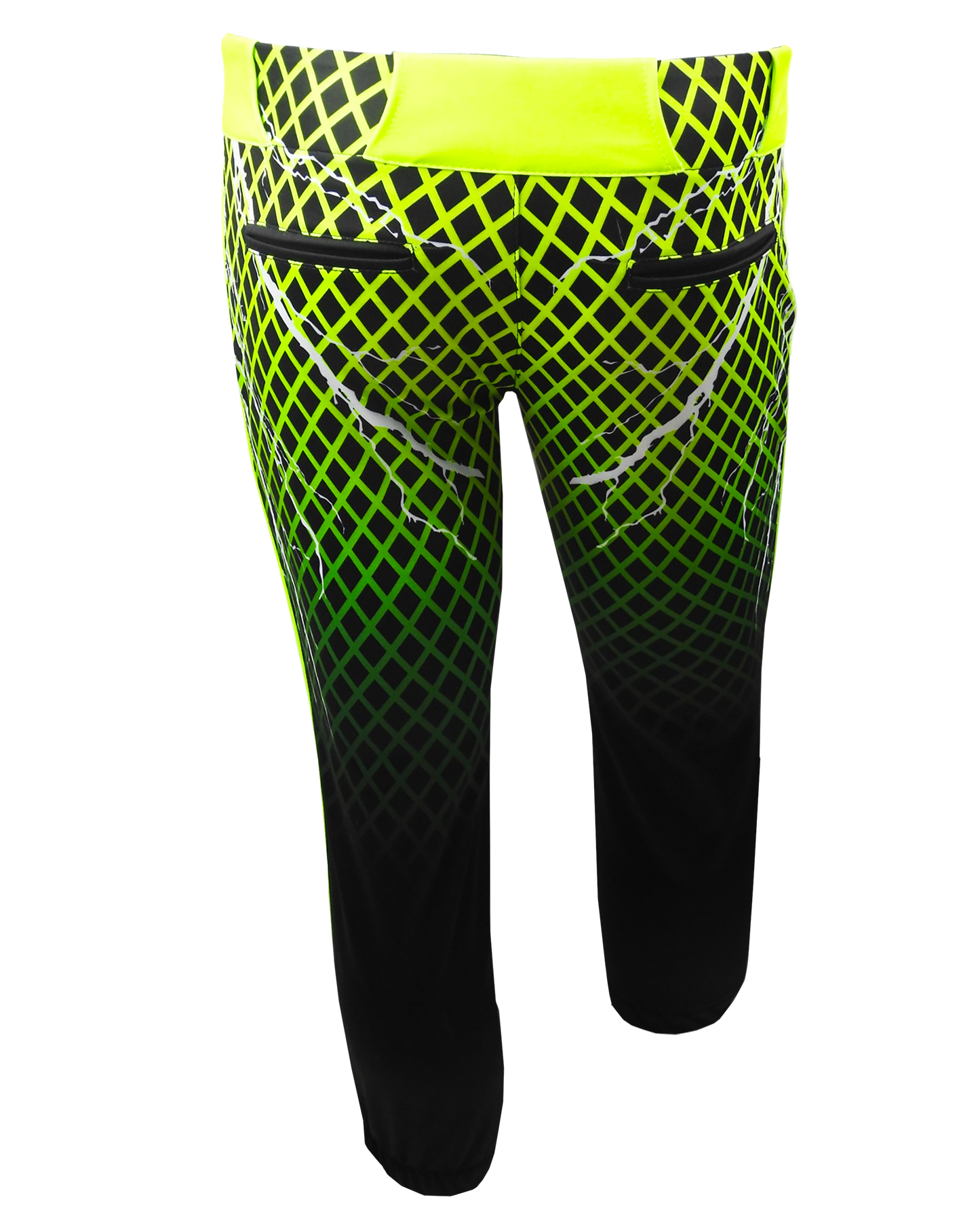 Full Sublimation Tapered Lowrise Softball Pants w/ Piping