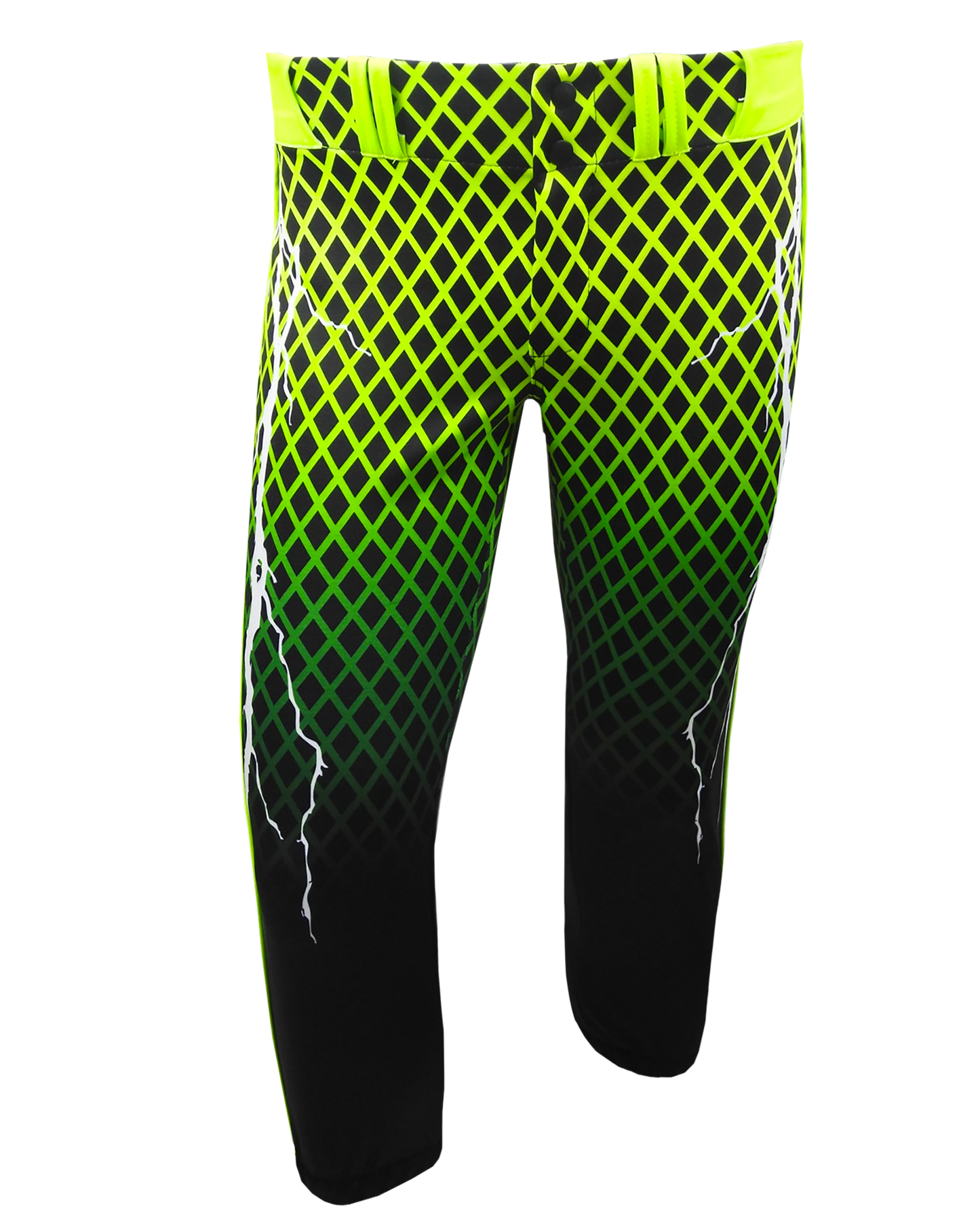 Full Sublimation Tapered Lowrise Softball Pants w/ Piping