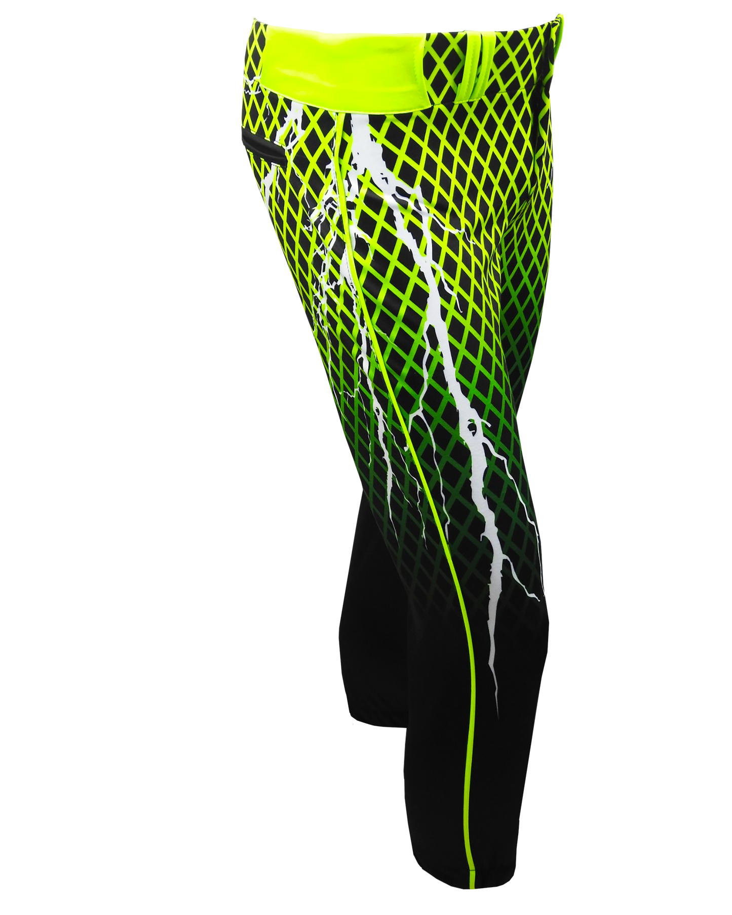 Full Sublimation Tapered Lowrise Softball Pants w/ Piping