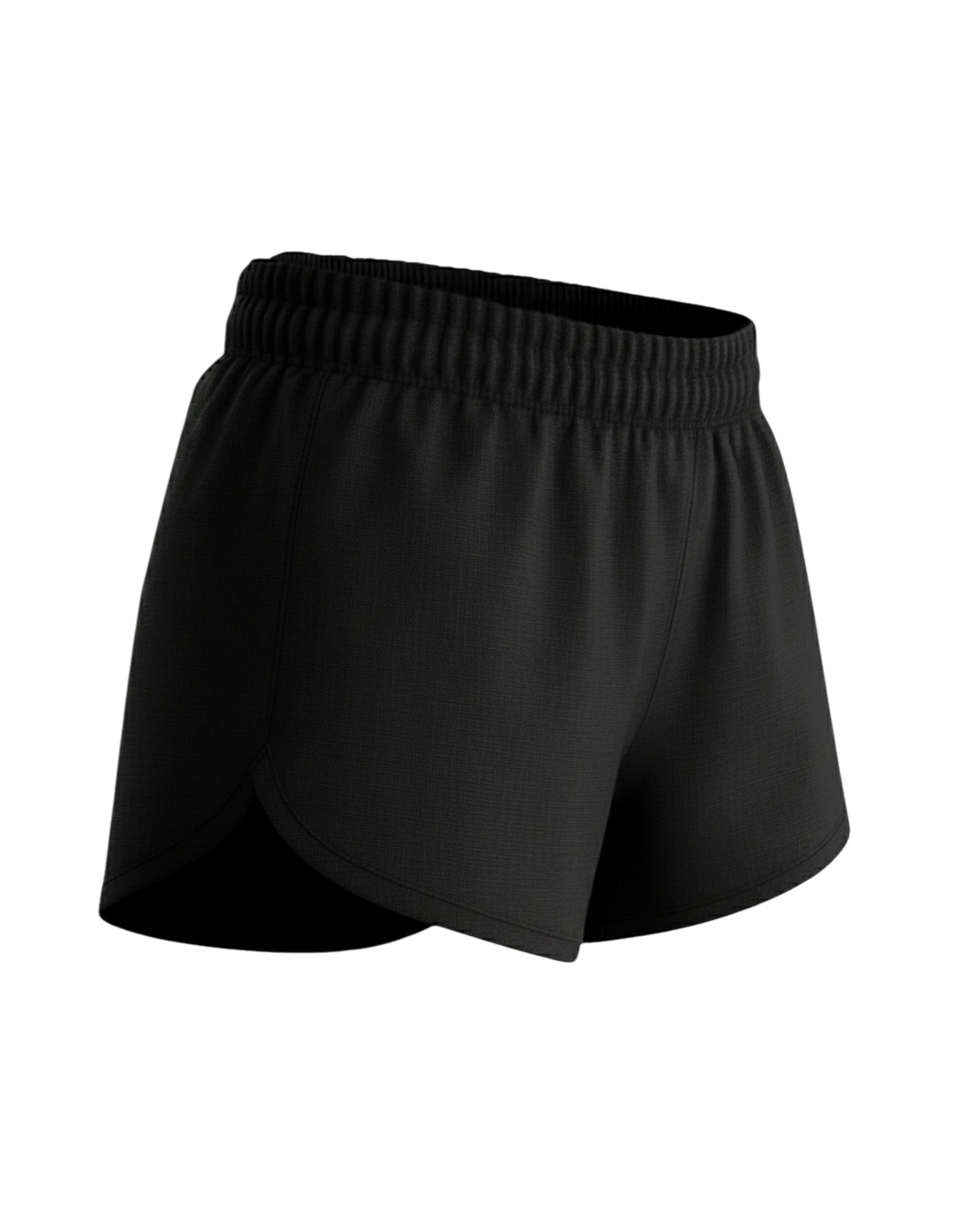 Dyed Split Track Shorts with Liner
