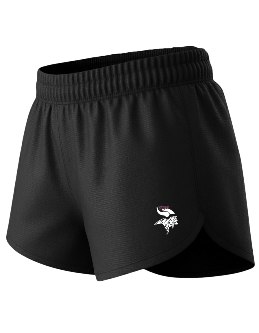 Dyed Split Track Shorts with Liner