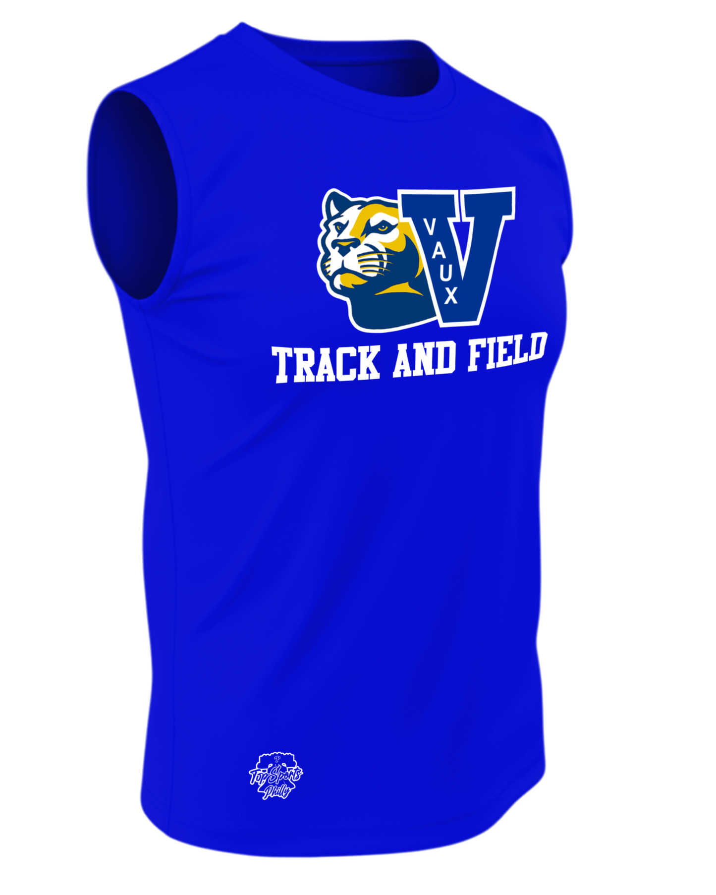 Dyed Sleeveless Crew Neck Softball Tee