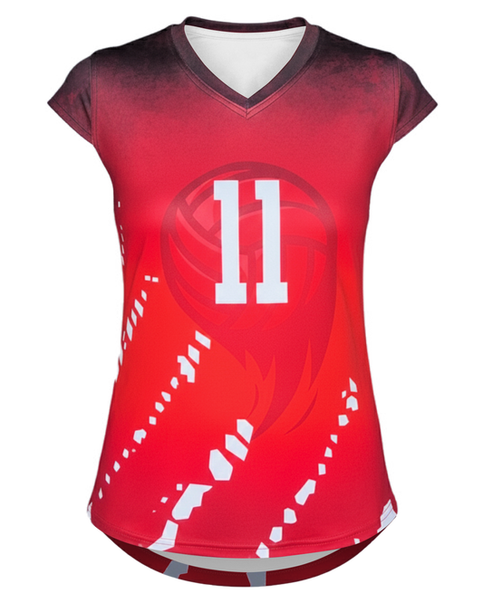 Cap-Sleeve Stretch Volleyball Jersey