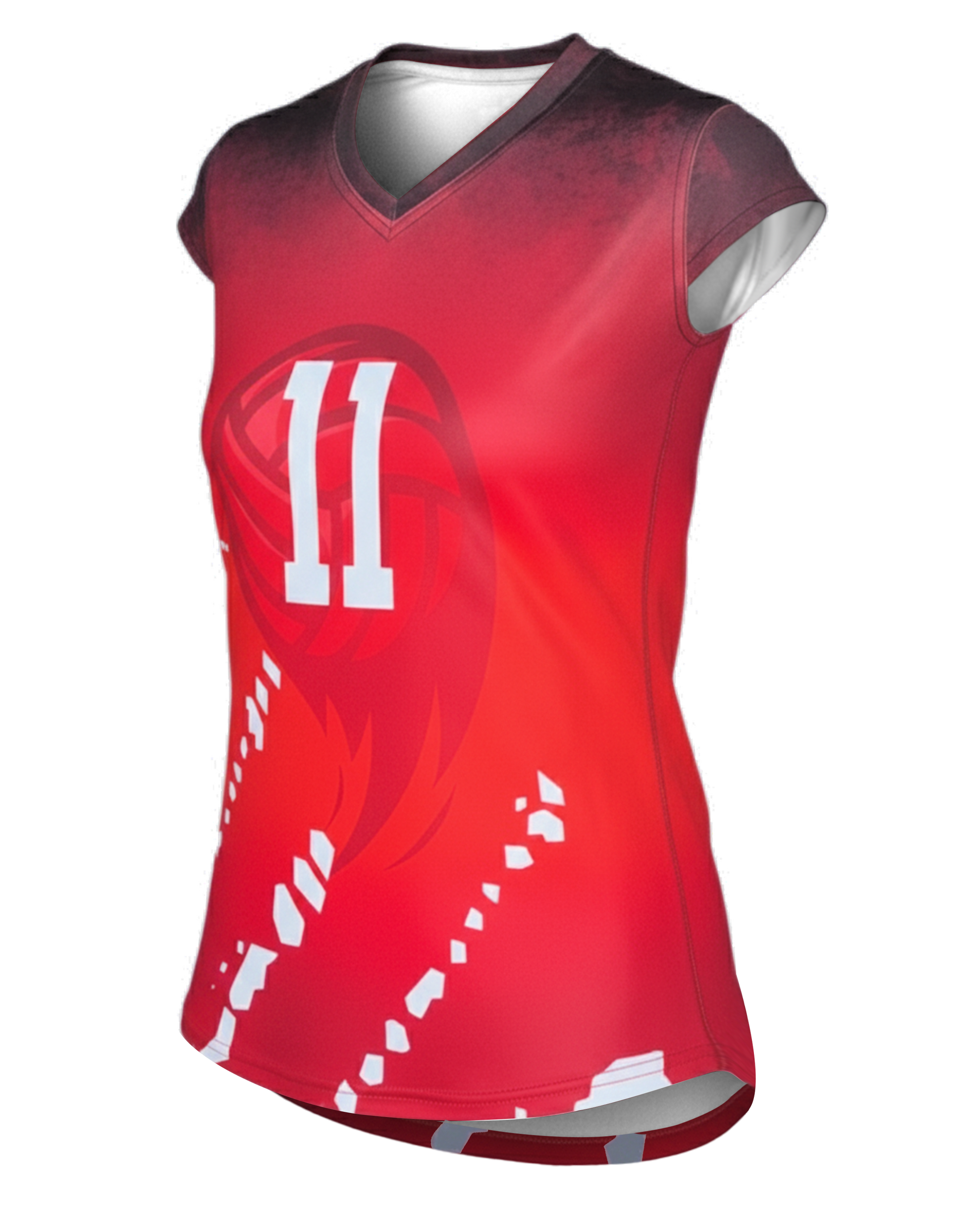 Cap-Sleeve Stretch Volleyball Jersey