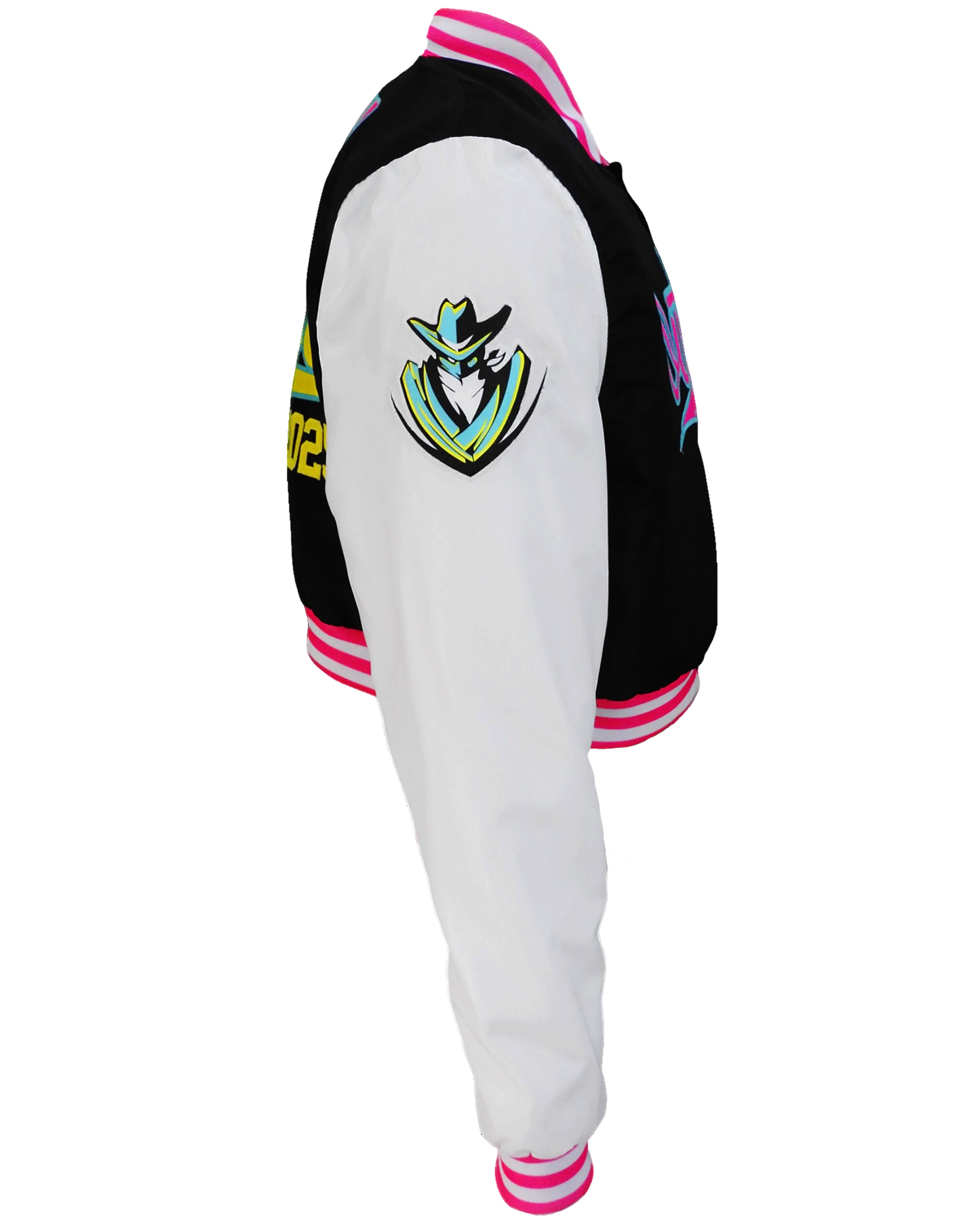 Sublimated Crop Top Varsity Jacket