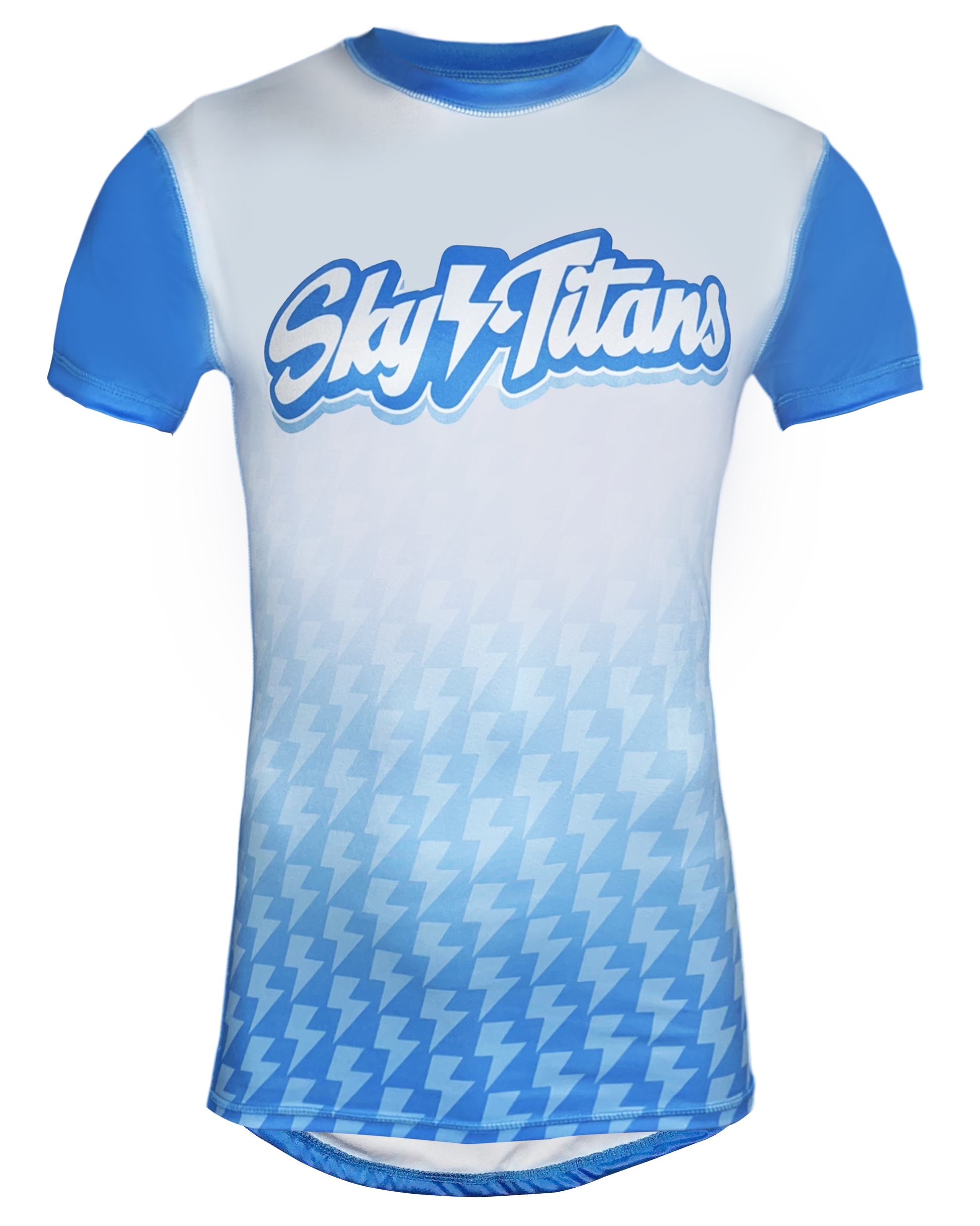 Short Sleeve Compression Flatlock Shirt with Scoop Bottom